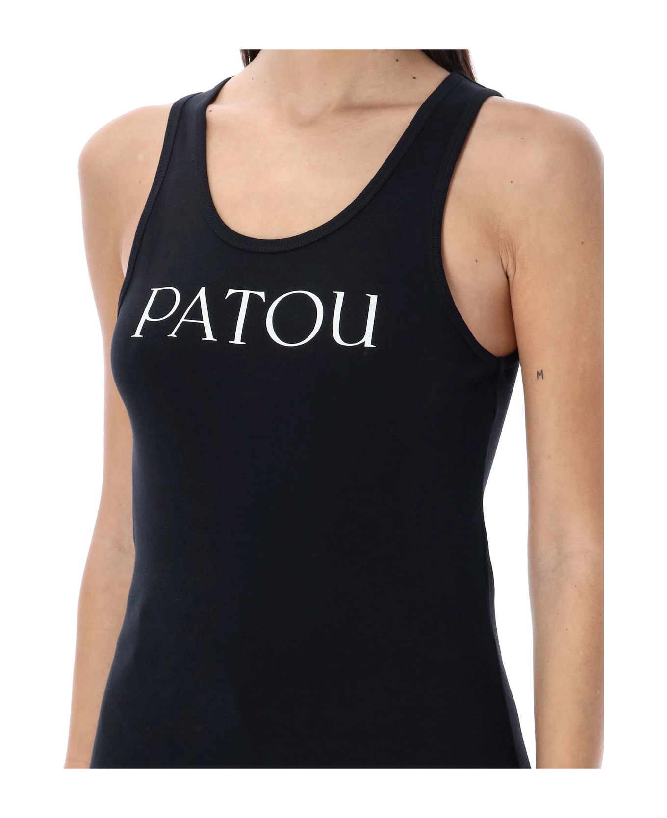 Patou Logo Tank Top - BLACK