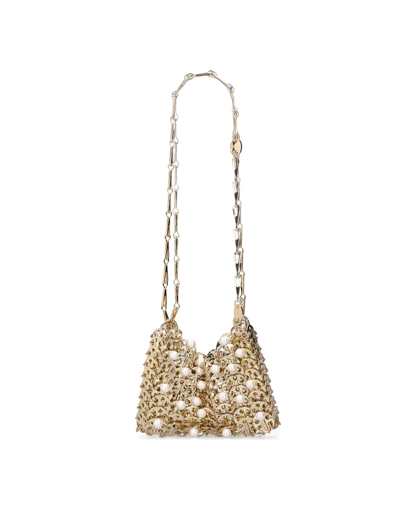 Paco Rabanne Gold And Pearls 1969 Nano Bag - Light Gold Pearl