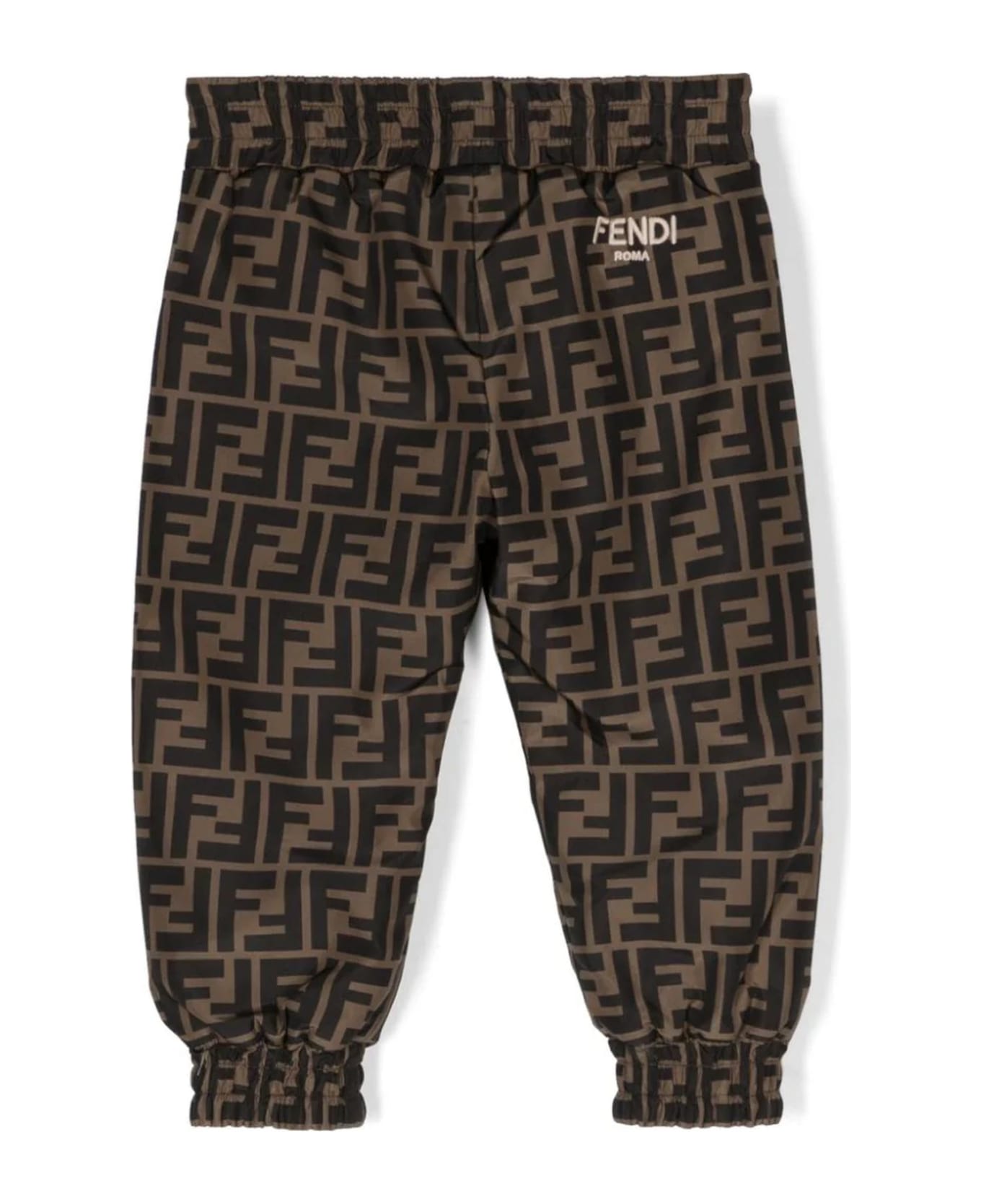 Fendi Kids Trousers Brown - Brown