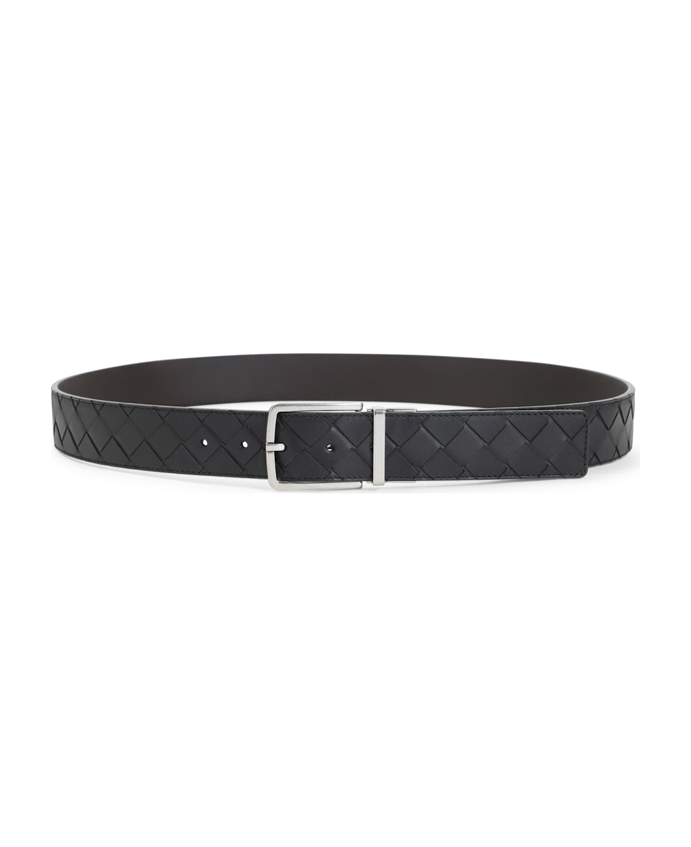 Bottega Veneta Leather Belt - Black Fondant