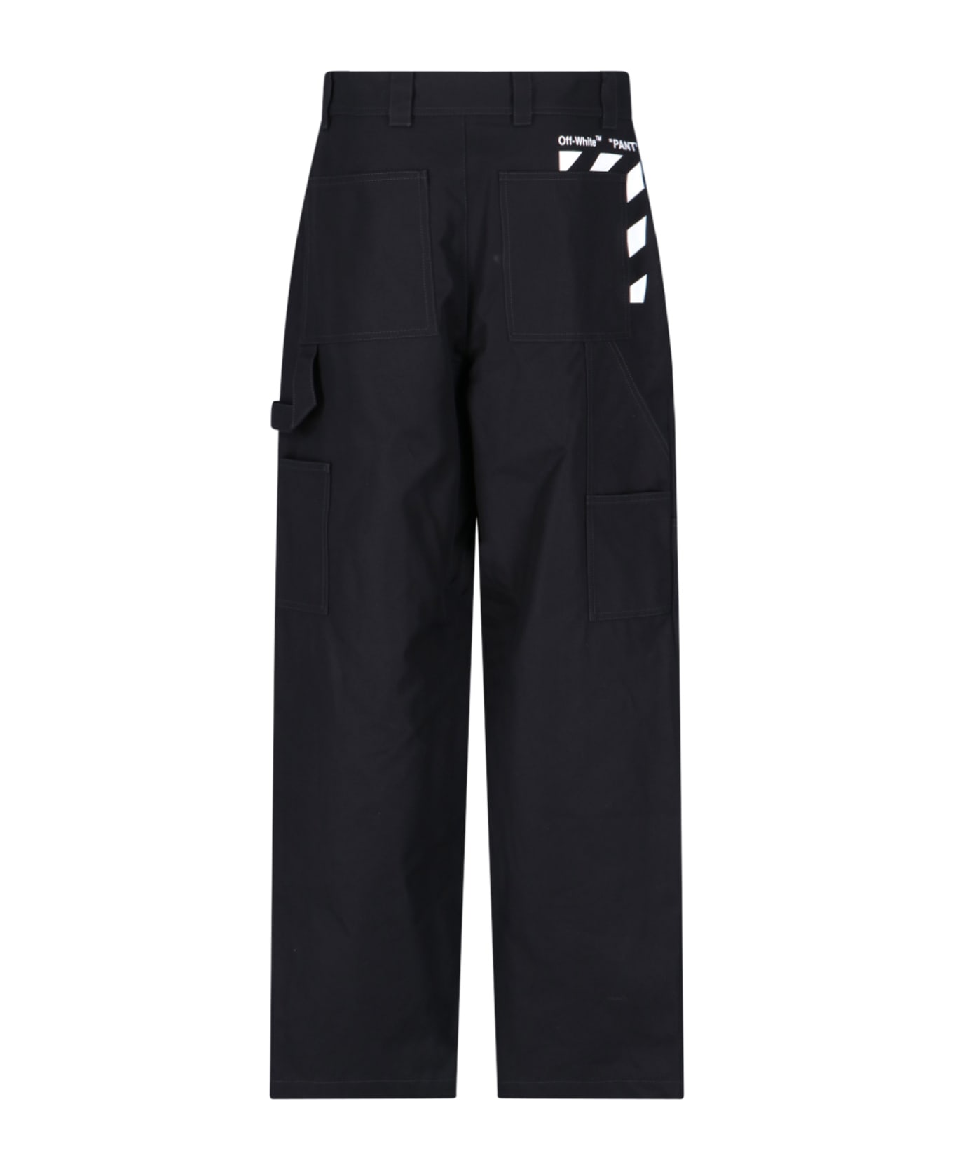 Off-White Cotton Cargo-trousers - Black ボトムス