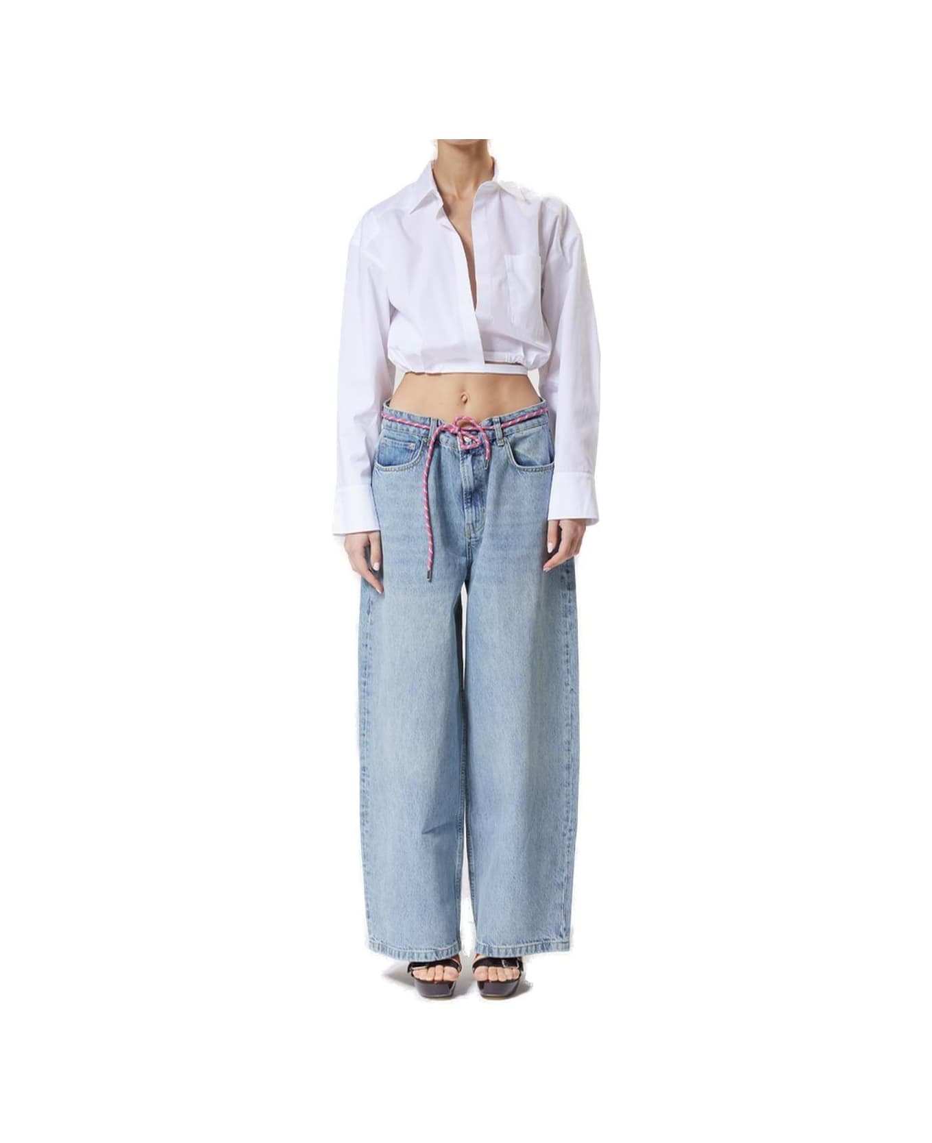 M05CH1N0 Jeans Oversized Denim Jeans - DENIM