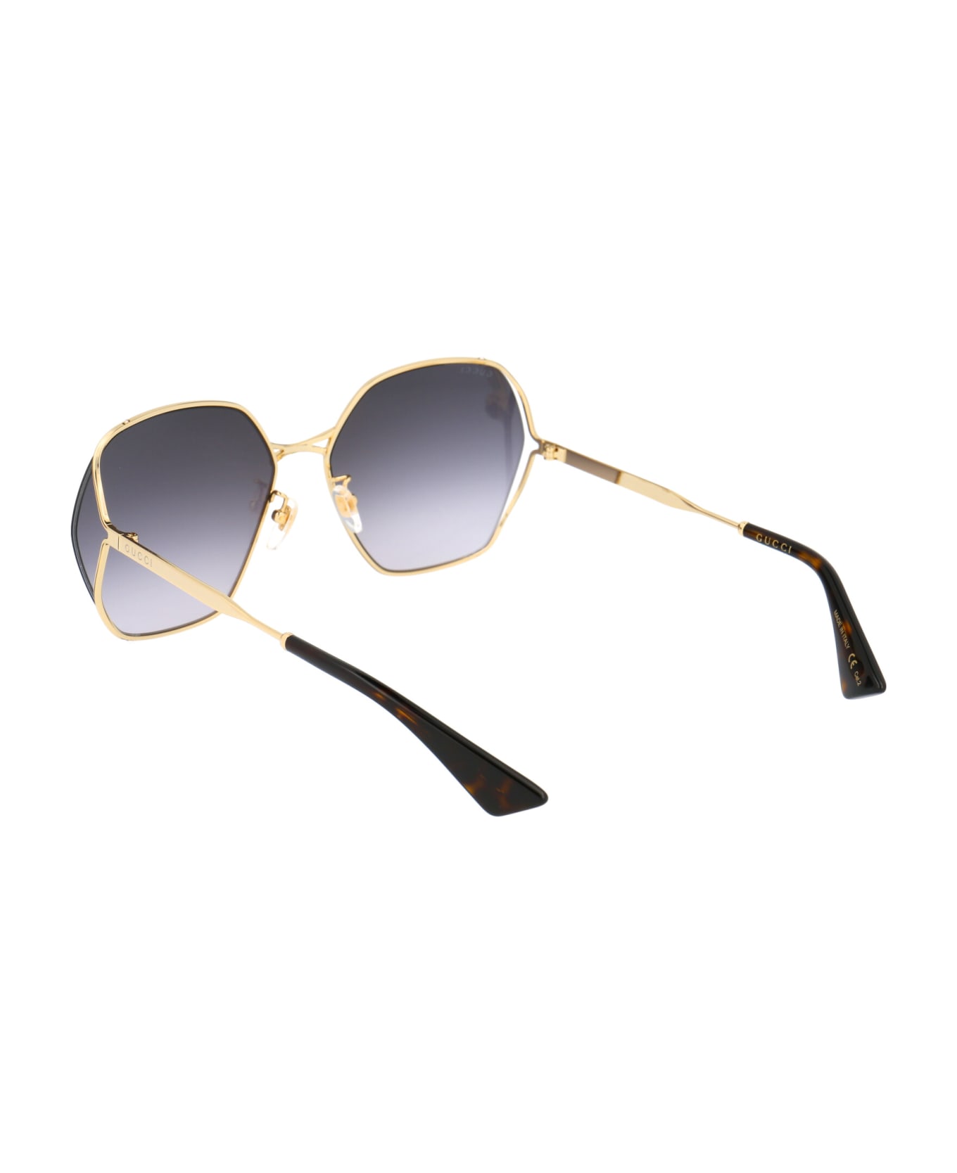 Gucci Eyewear Gg0818sa Sunglasses - 001 GOLD GOLD GREY