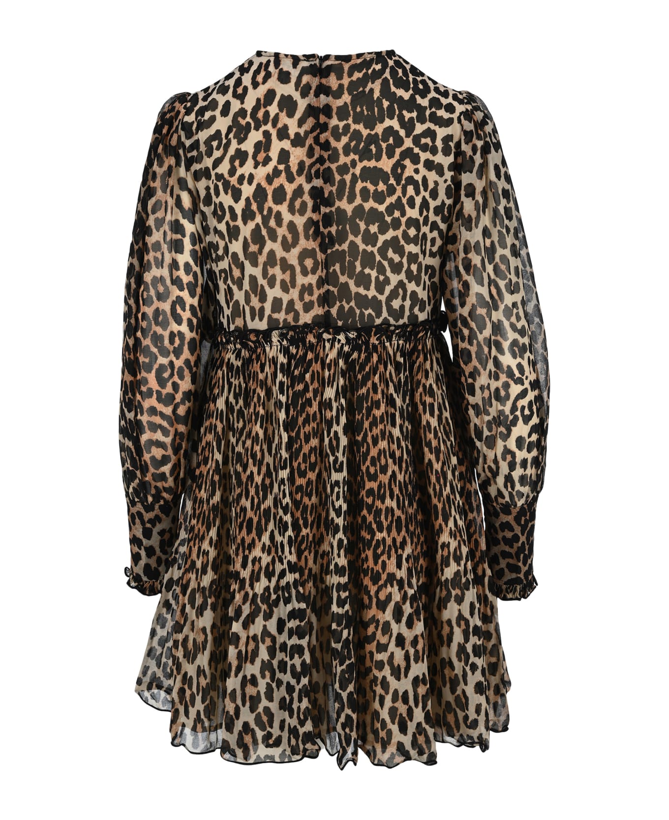 Ganni Leopard Print Mini Dress | italist