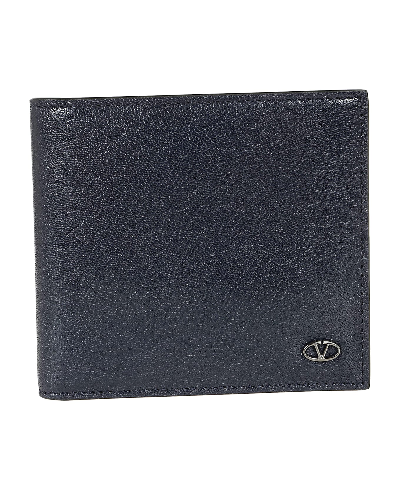 Valentino Garavani Billfold Wallet Only Card Vlogo The Bold Edition - C Marinen Nero