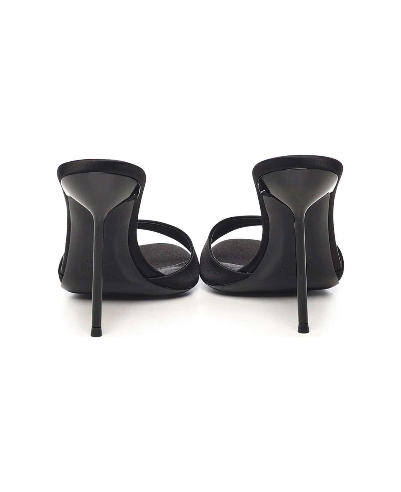 Paris Texas Lidia Satin Mules - Black