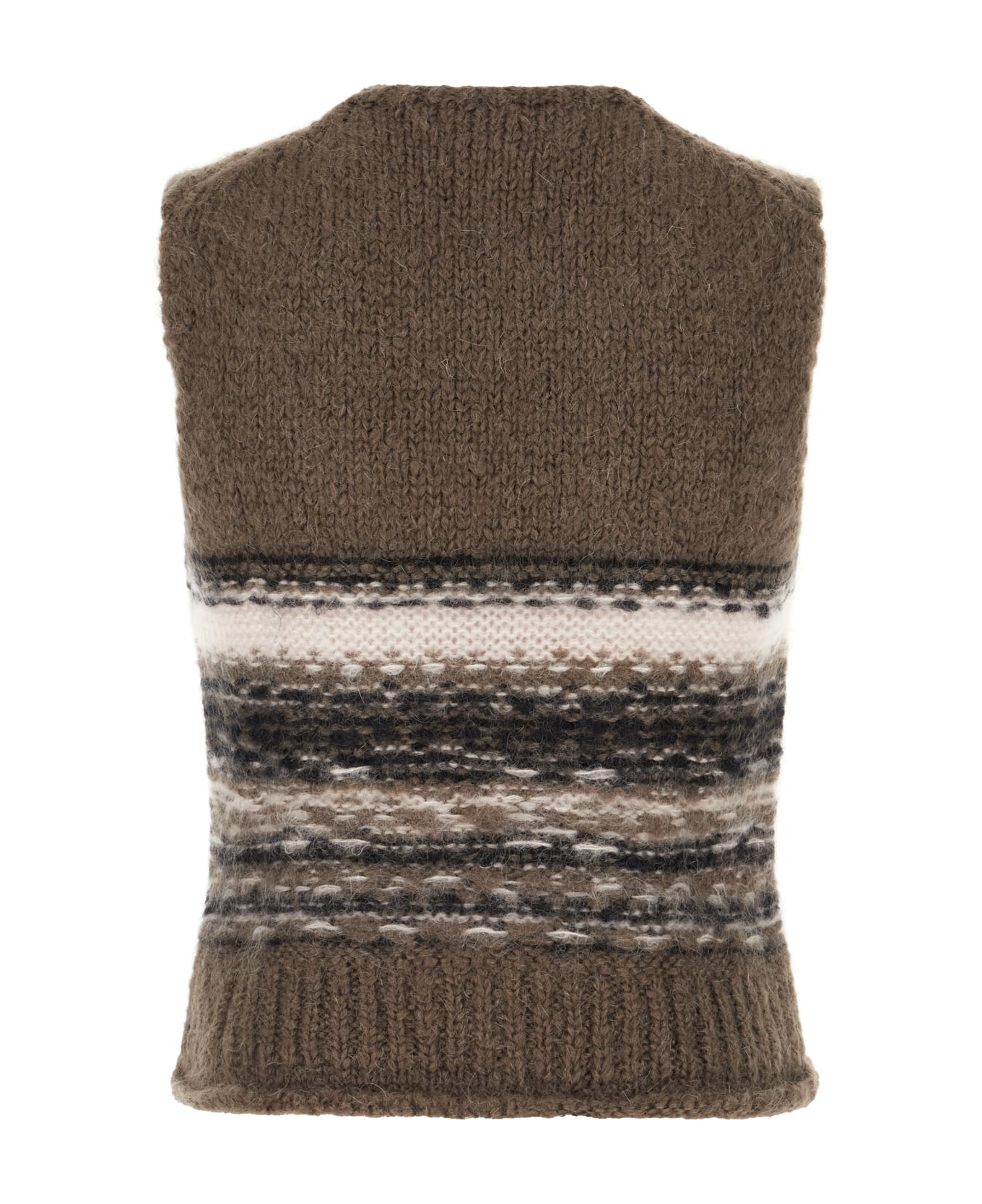 Our Legacy Multicolor Wool Blend Vest - Dove Grey