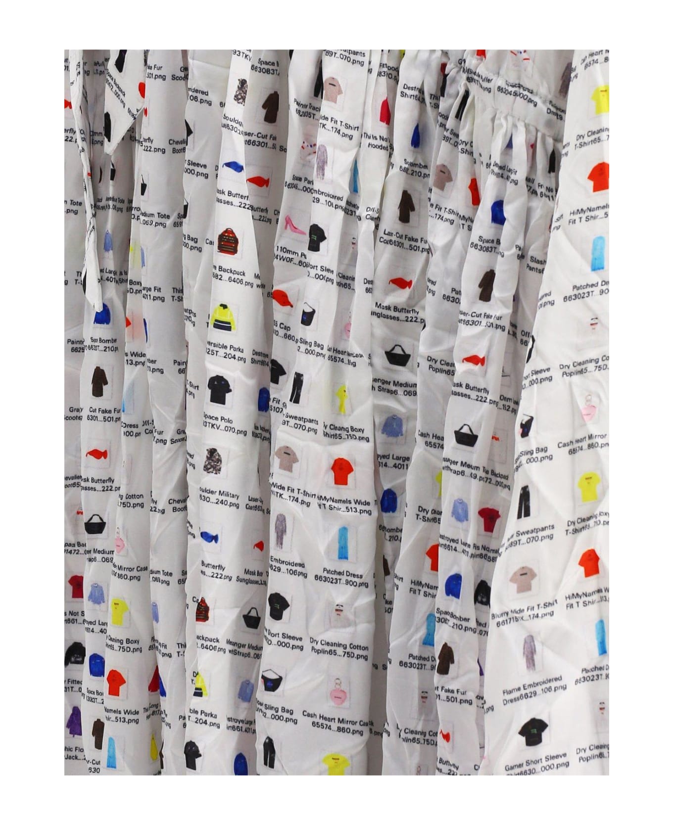 Balenciaga Graphic Printed Oversized Midi Dress - WHITE ワンピース＆ドレス