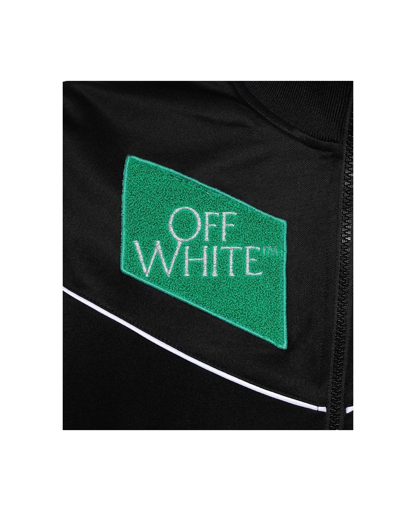 Off-White Full Zip Hoodie - black