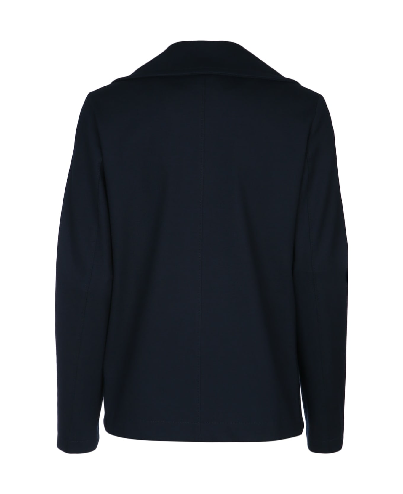 Harris Wharf London Women Peacoat Diagonal Crafted With Loro Piana Fab - NAVYBLUE