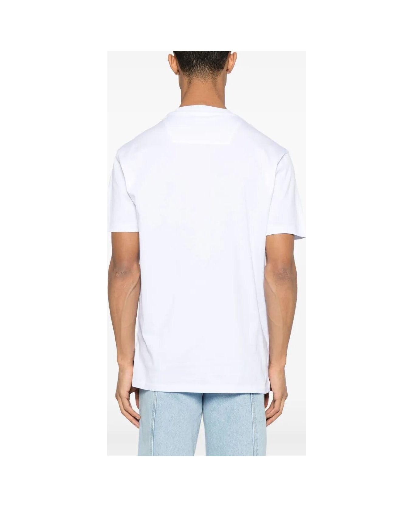 Philipp Plein Skull Stripe T-shirt - WHITE