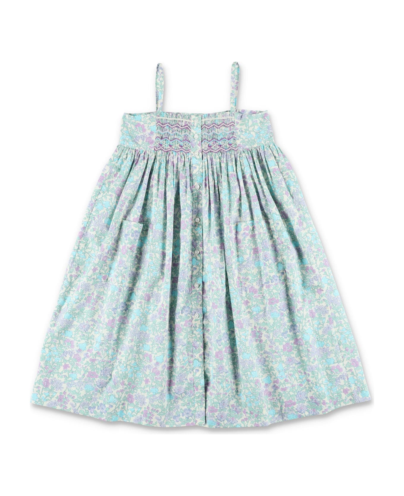 Bonpoint Passion Liberty Smocked Dress - PARME CLAIR