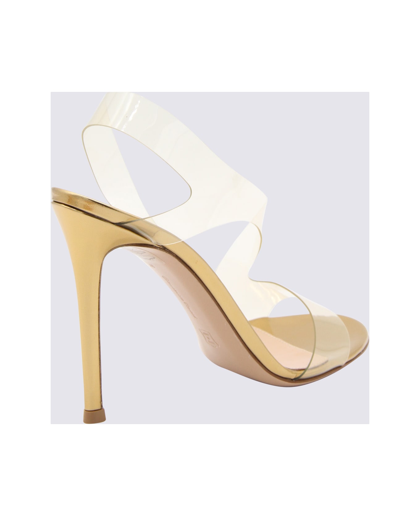 Gianvito Rossi Nude Leather And Pvc Metropolis Sandals - MEKONG+MEKONG