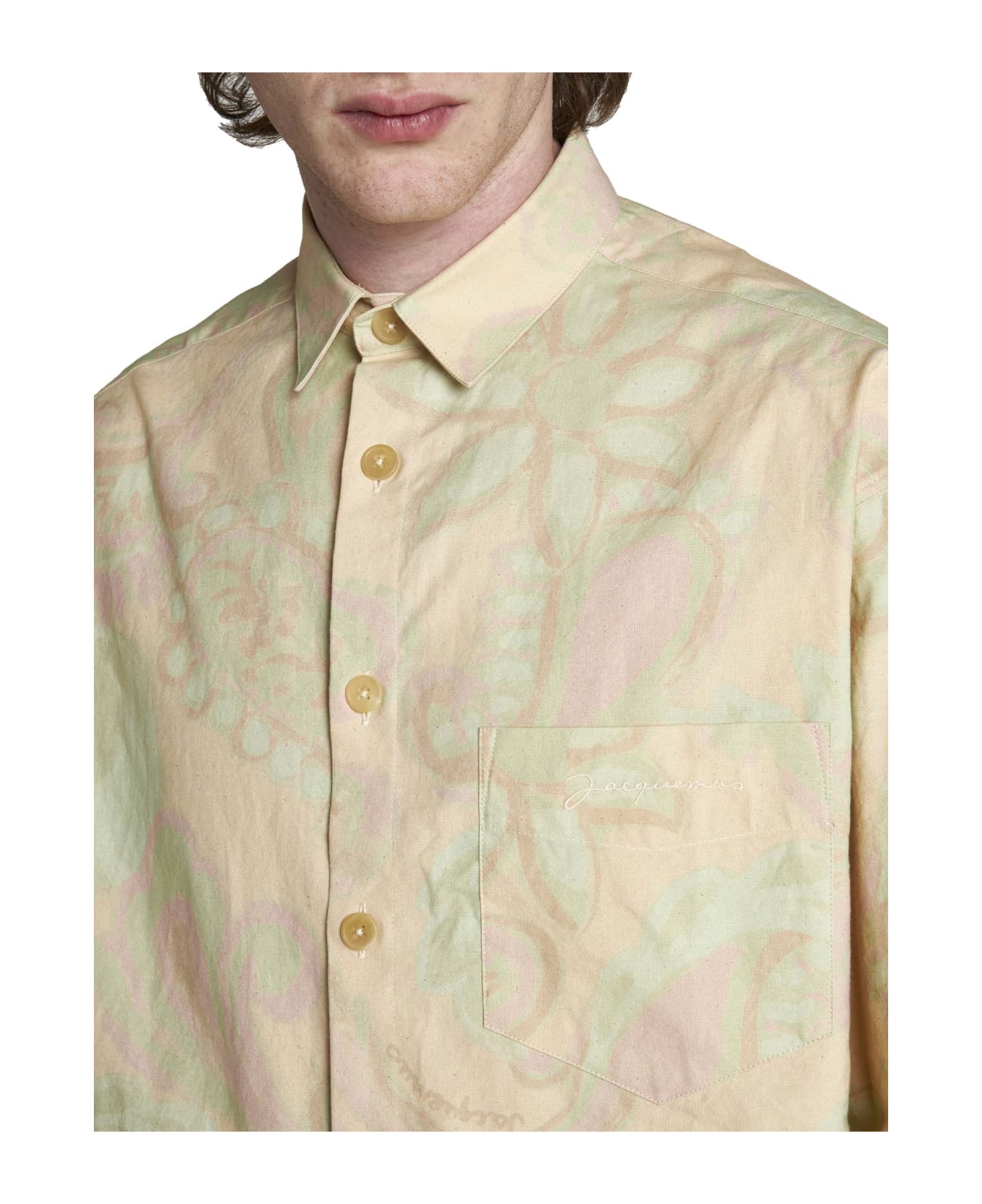 Jacquemus Shirt - Print faded green シャツ