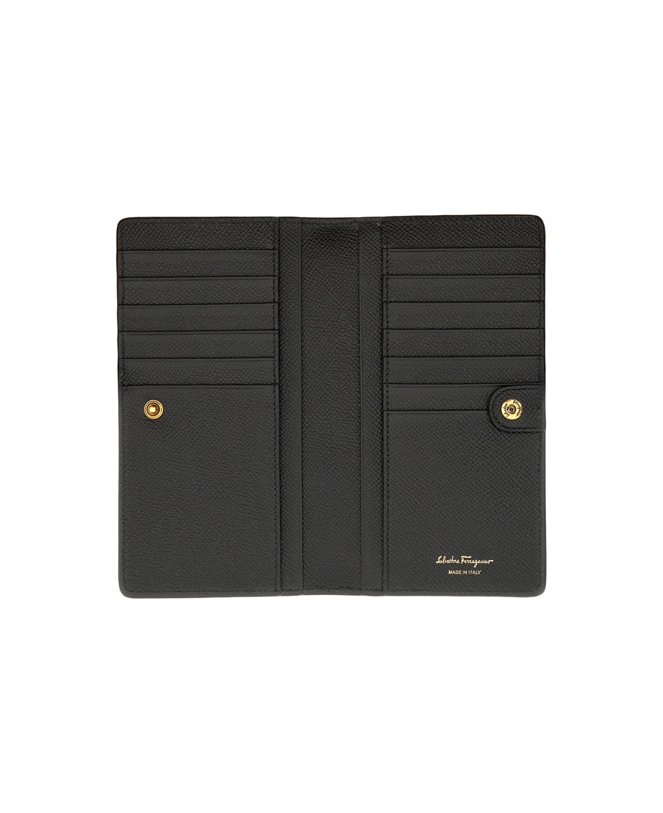 Ferragamo Gancini Wallet - BLACK