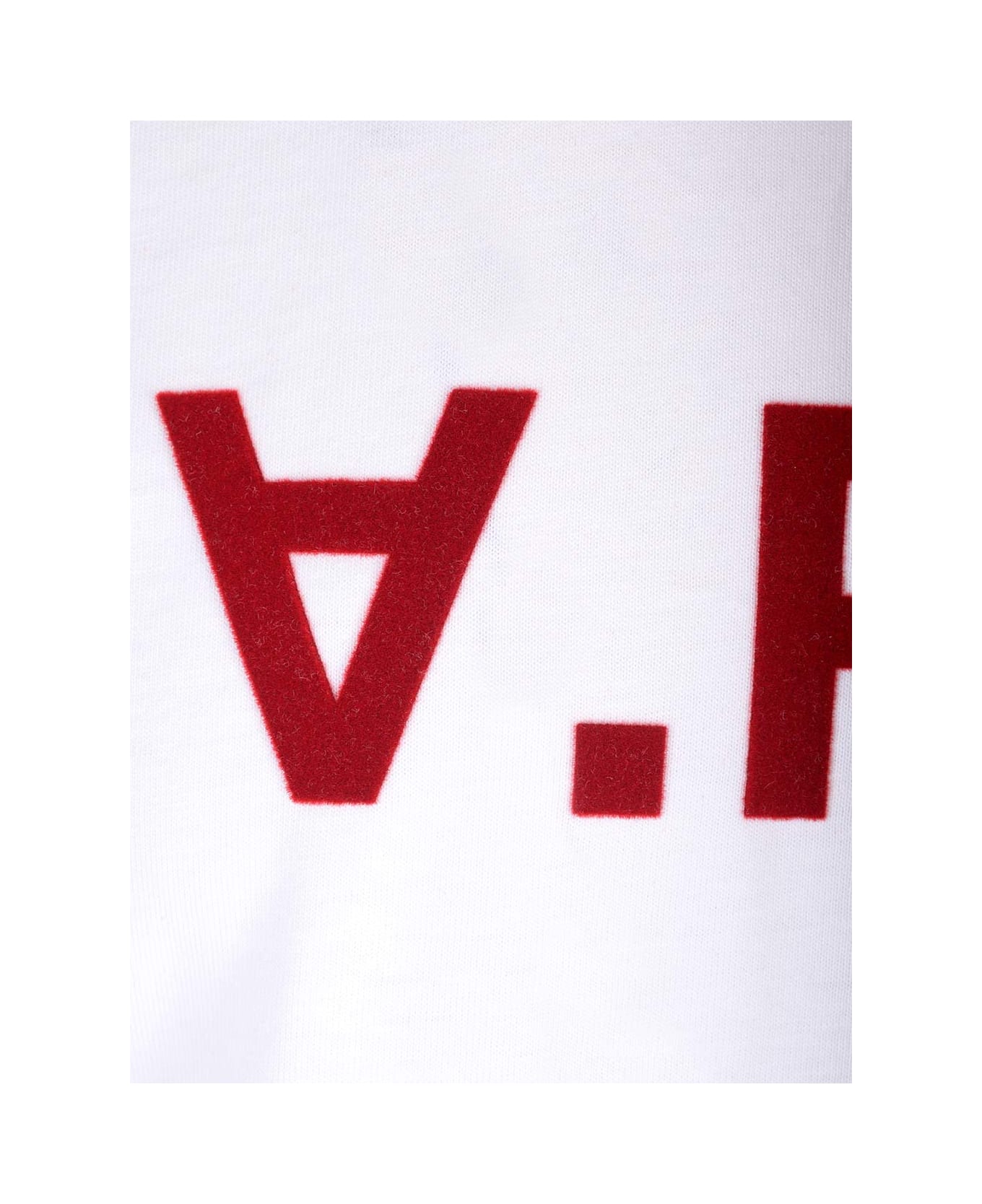 A.P.C. Vpc T-shirt - Tab Blanc Rouge