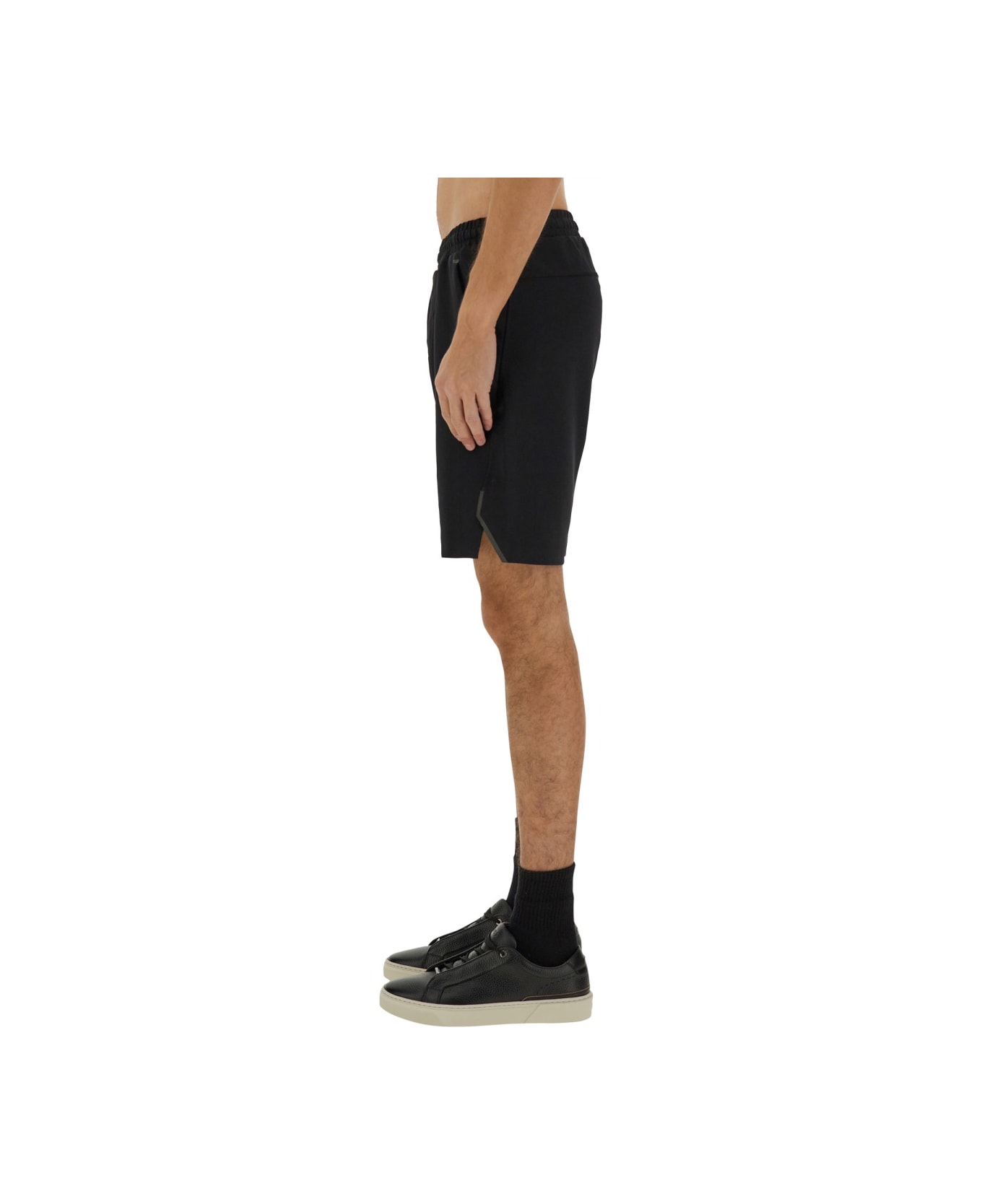 Hugo Boss Technical Fabric Bermuda Shorts - BLACK