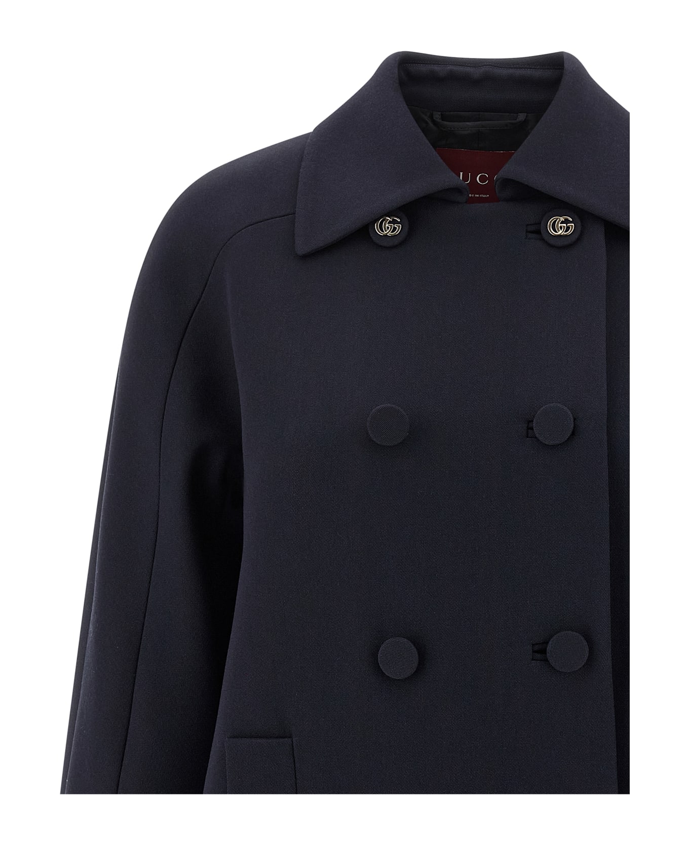Gucci Trapeze Coat - Blue