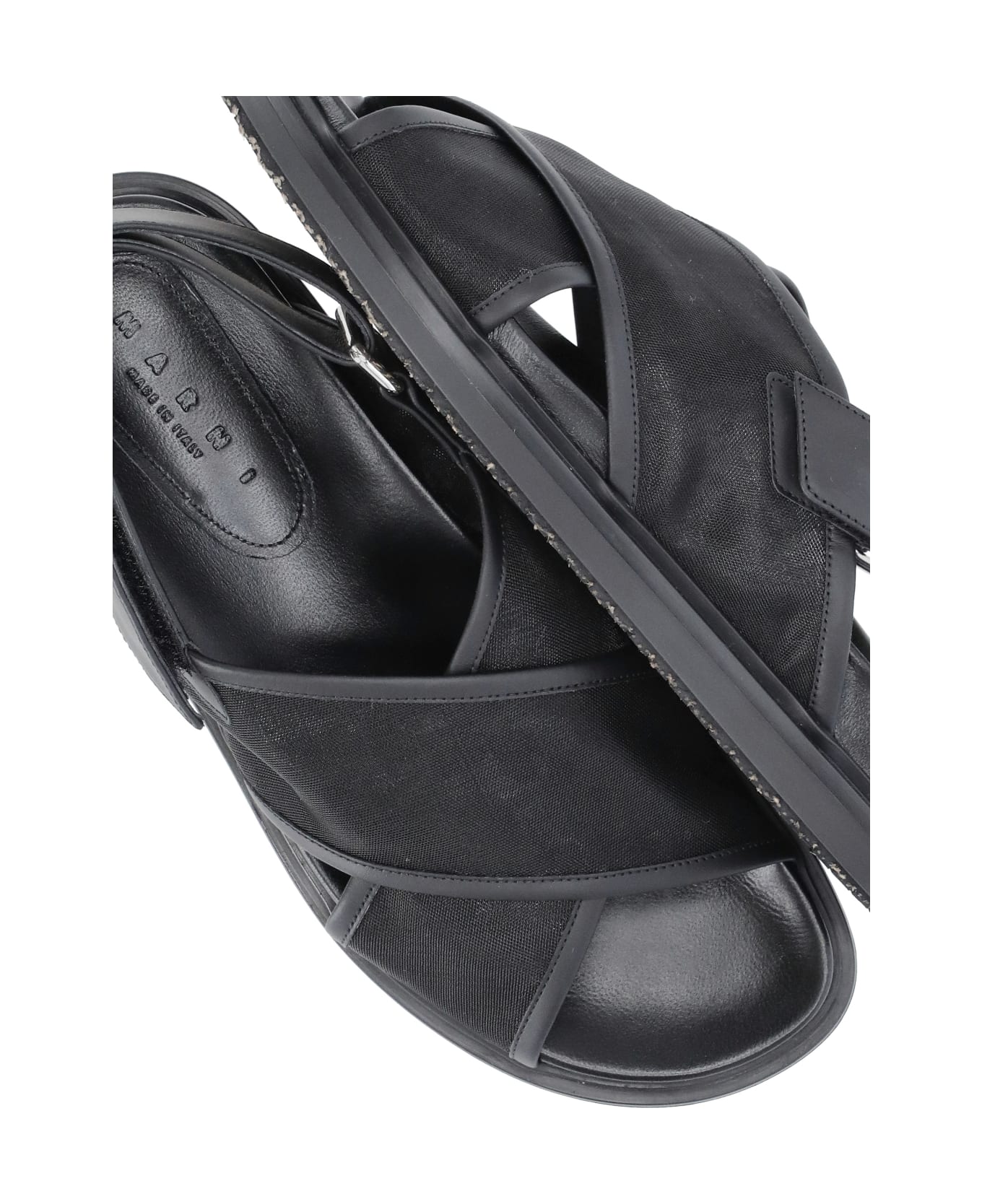 Marni Logoed Sandals - Black