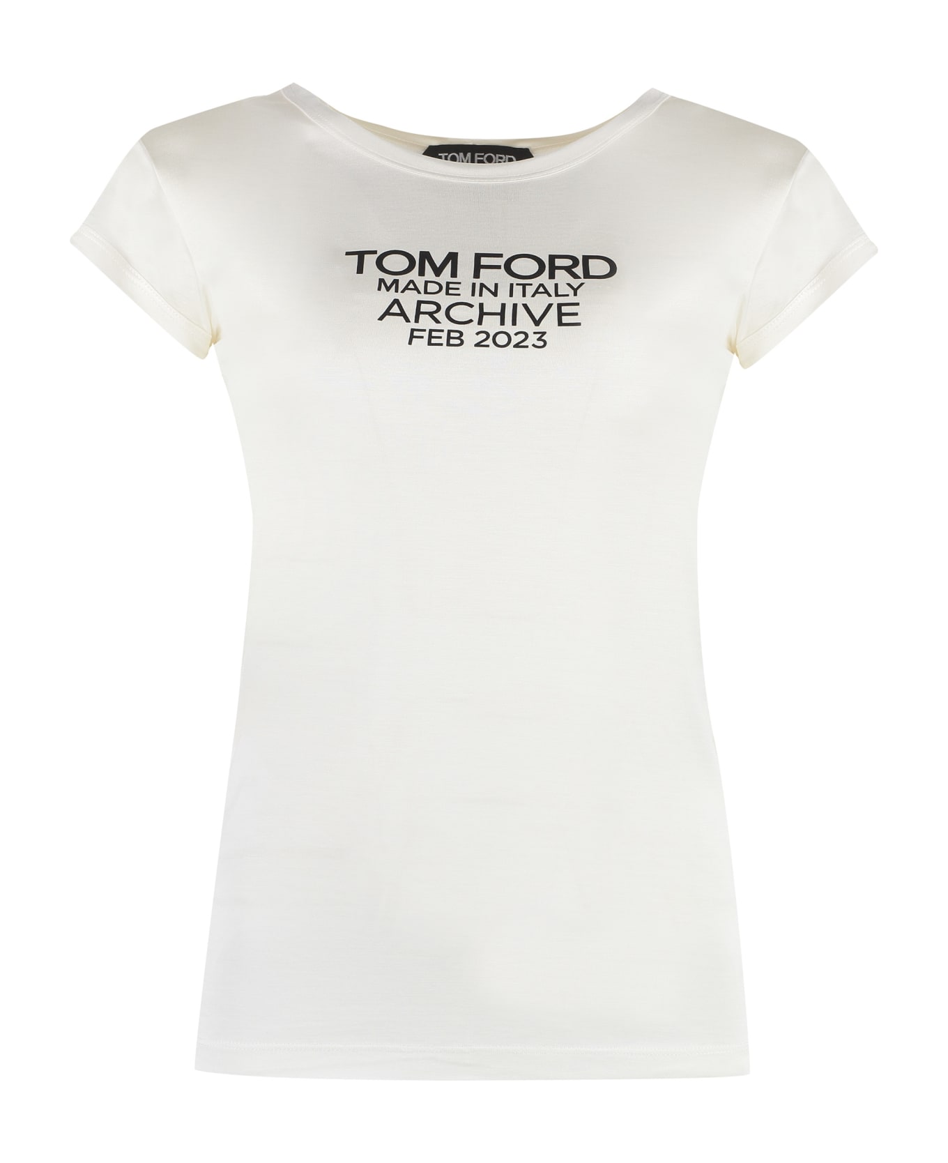 Tom Ford Silk T-shirt - Ivory