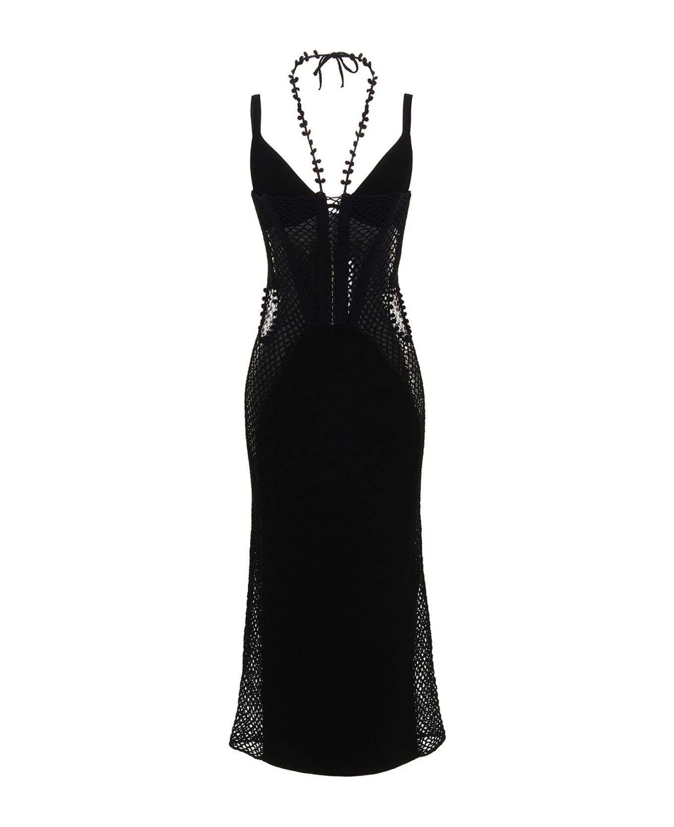 Dion Lee 'coral Crochet Dress - Black  