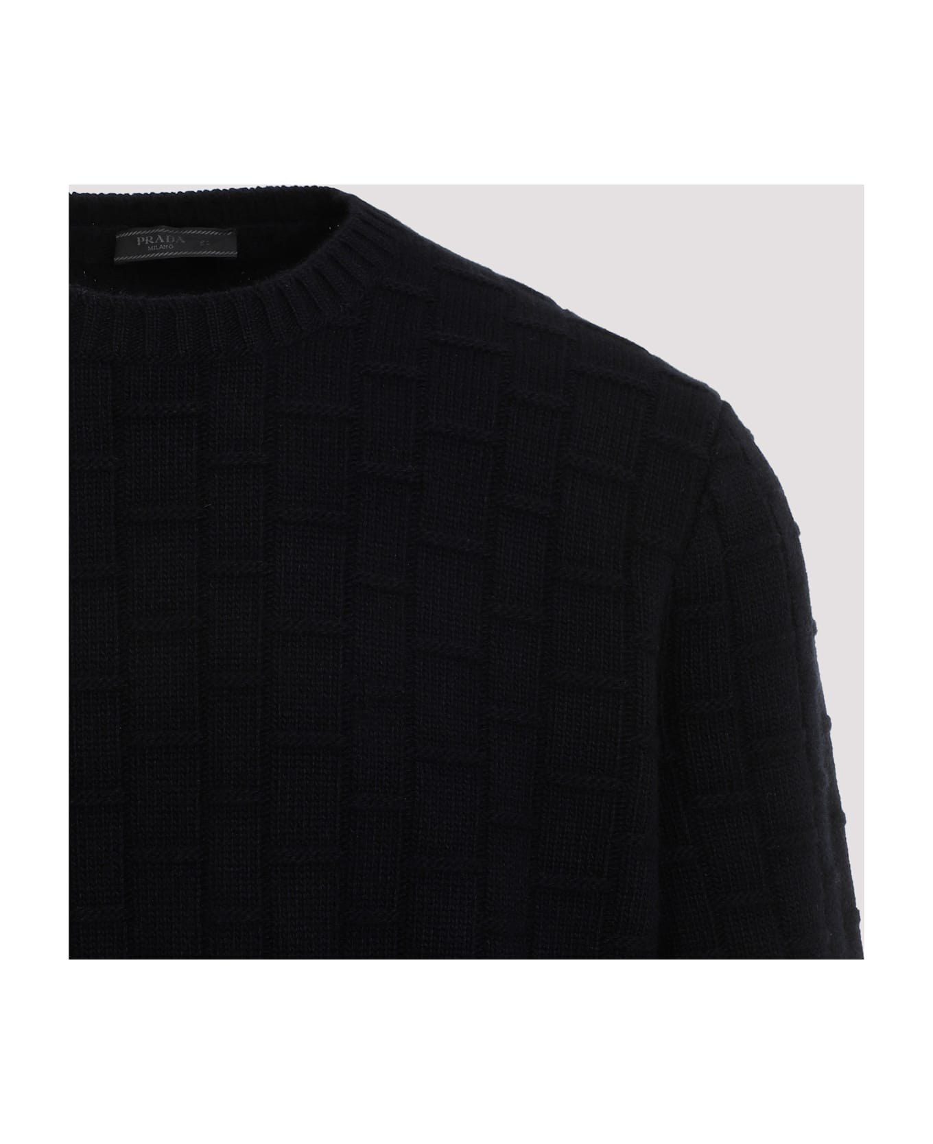 【送料&関税込】Prada Midnight Blue Wool Blend Sweater P00657055.jpg