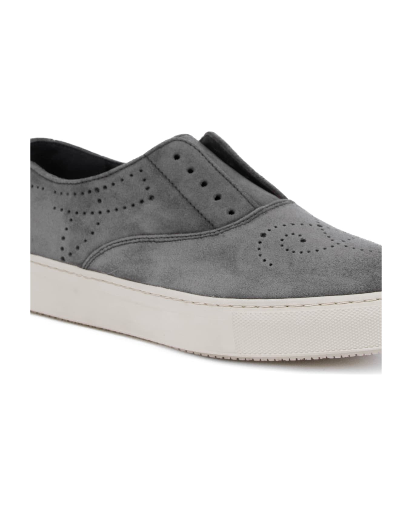 Fratelli Rossetti One Grey Suede Slip-on Sneaker - ACCIAIO