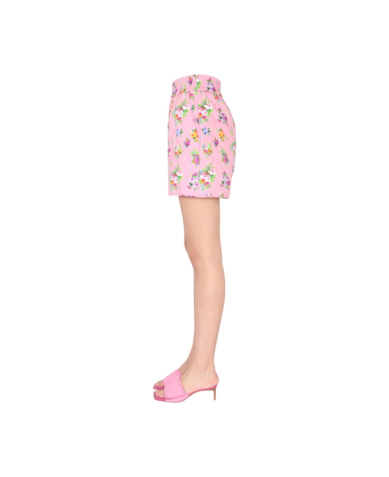 MSGM "micro Bouquet" Print Shorts - PINK ショートパンツ