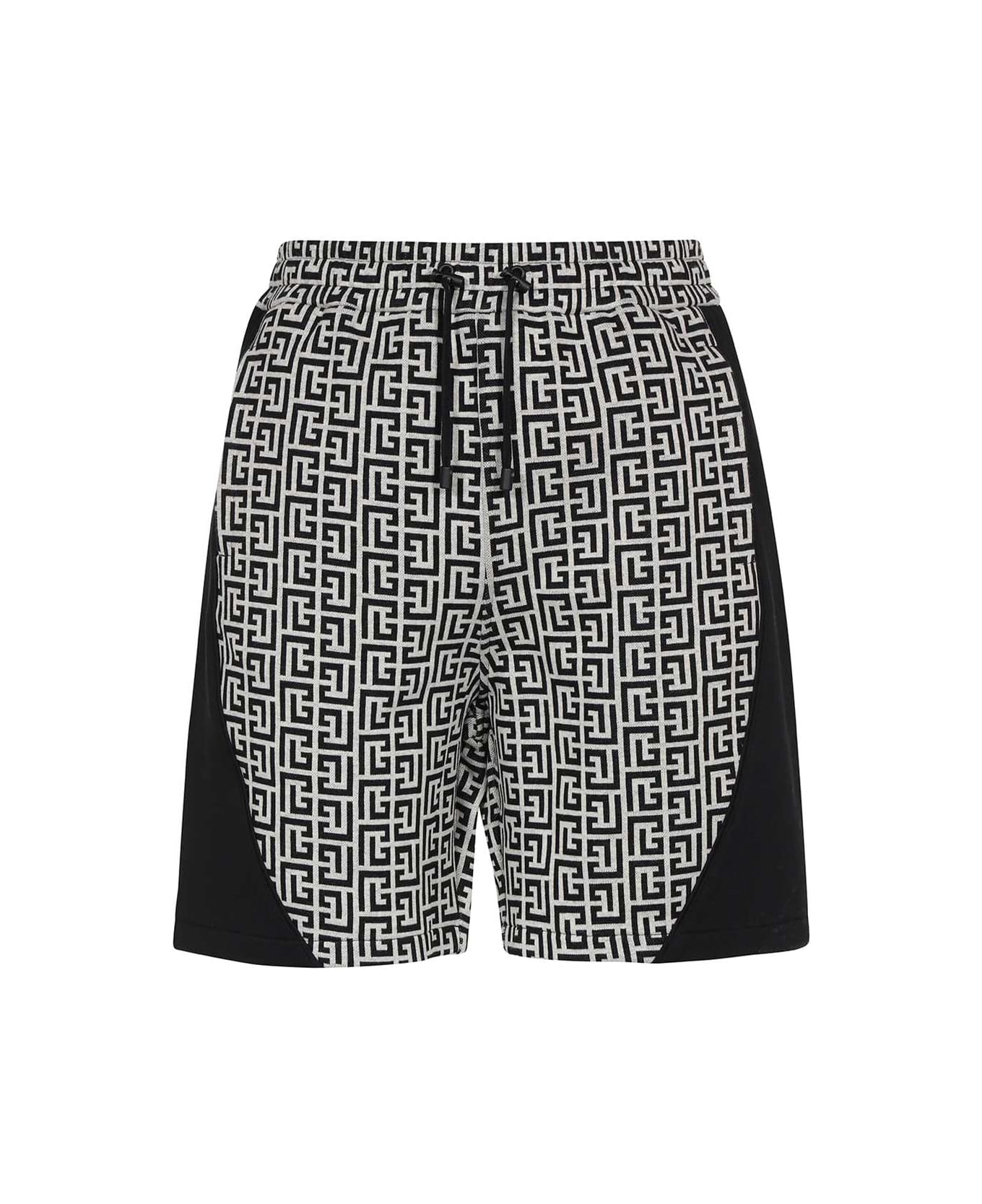 Balmain Cotton Bermuda Shorts - black