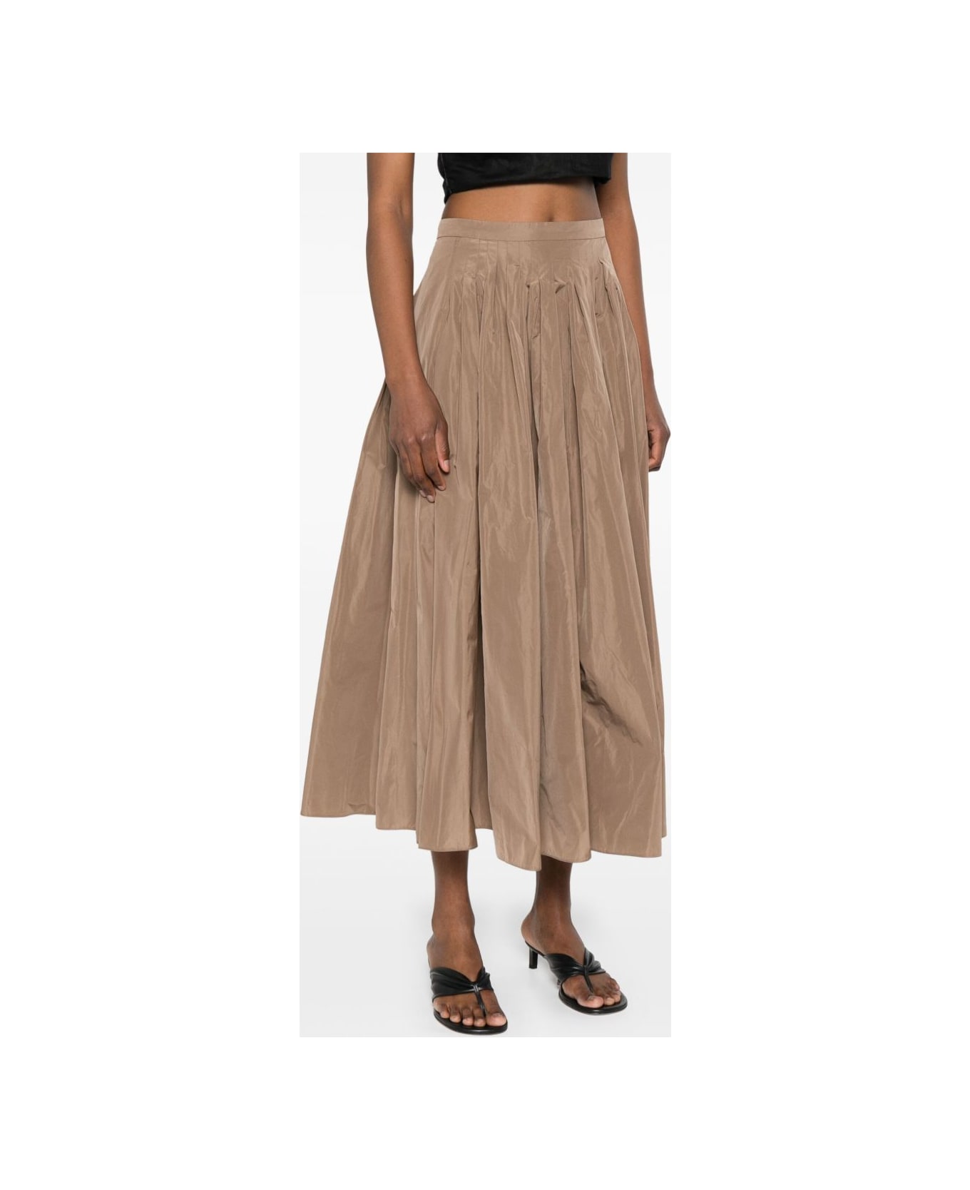 
S Max Mara Jokey Midi Skirt - Brown