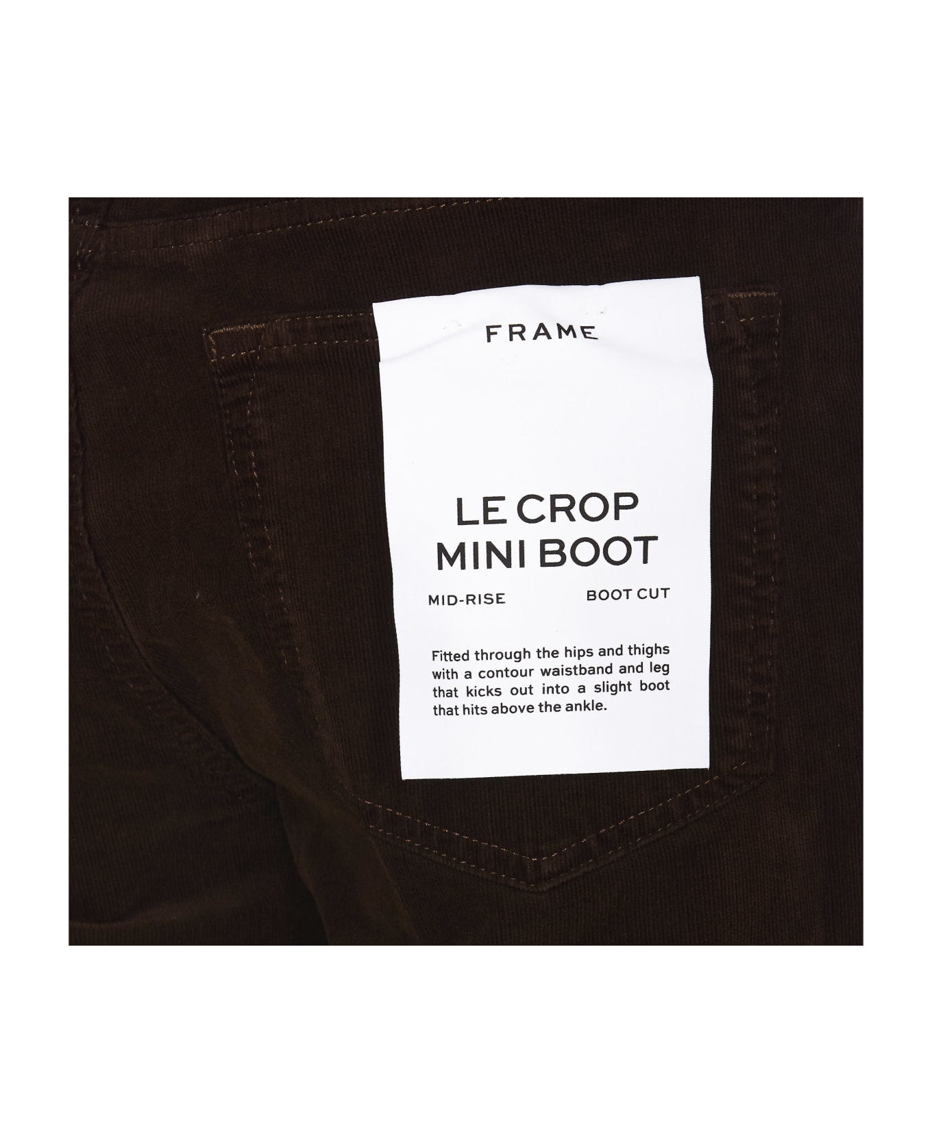 Frame Le Crop Mini Boot Jeans - Espr Espresso デニム