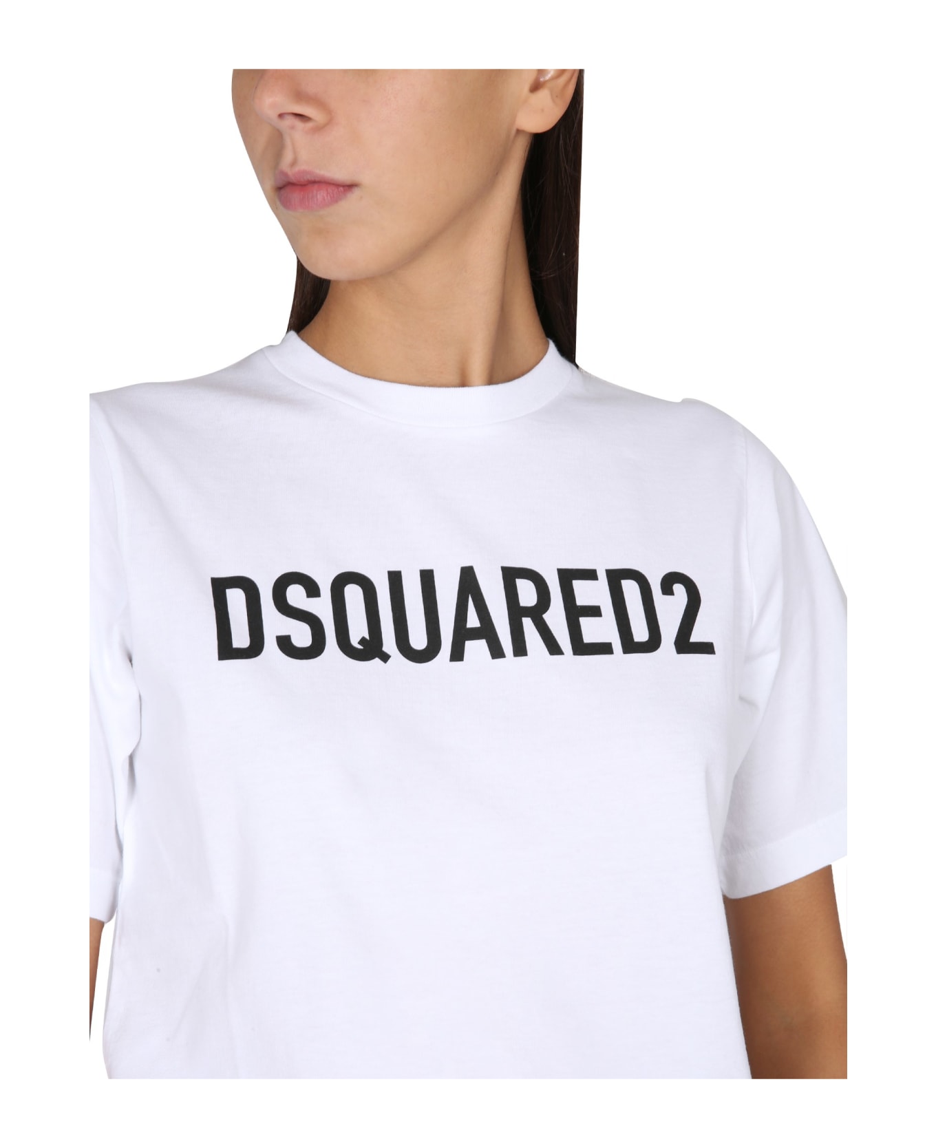 Dsquared2 Dress With Logo - BIANCO