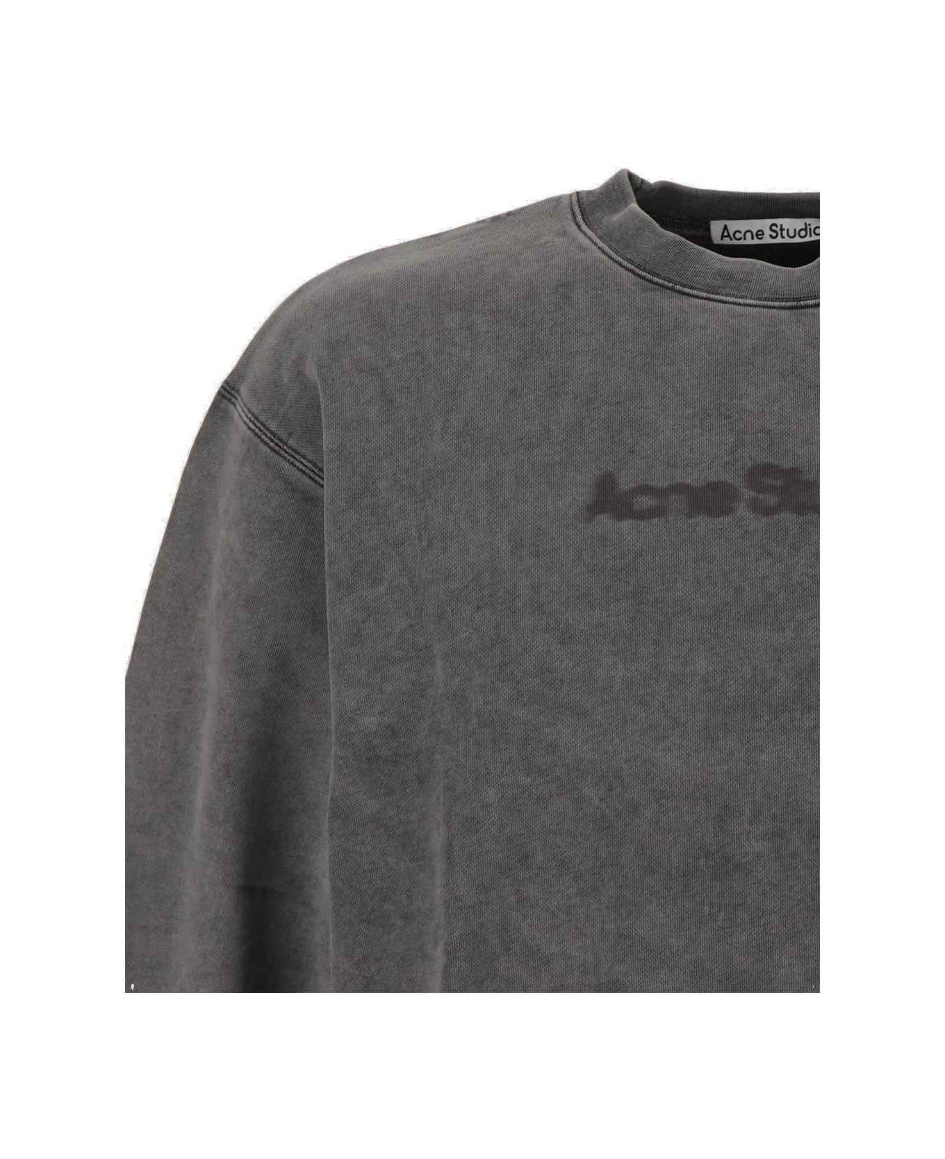 Acne Studios Blurred Logo Sweatshirt - Grey