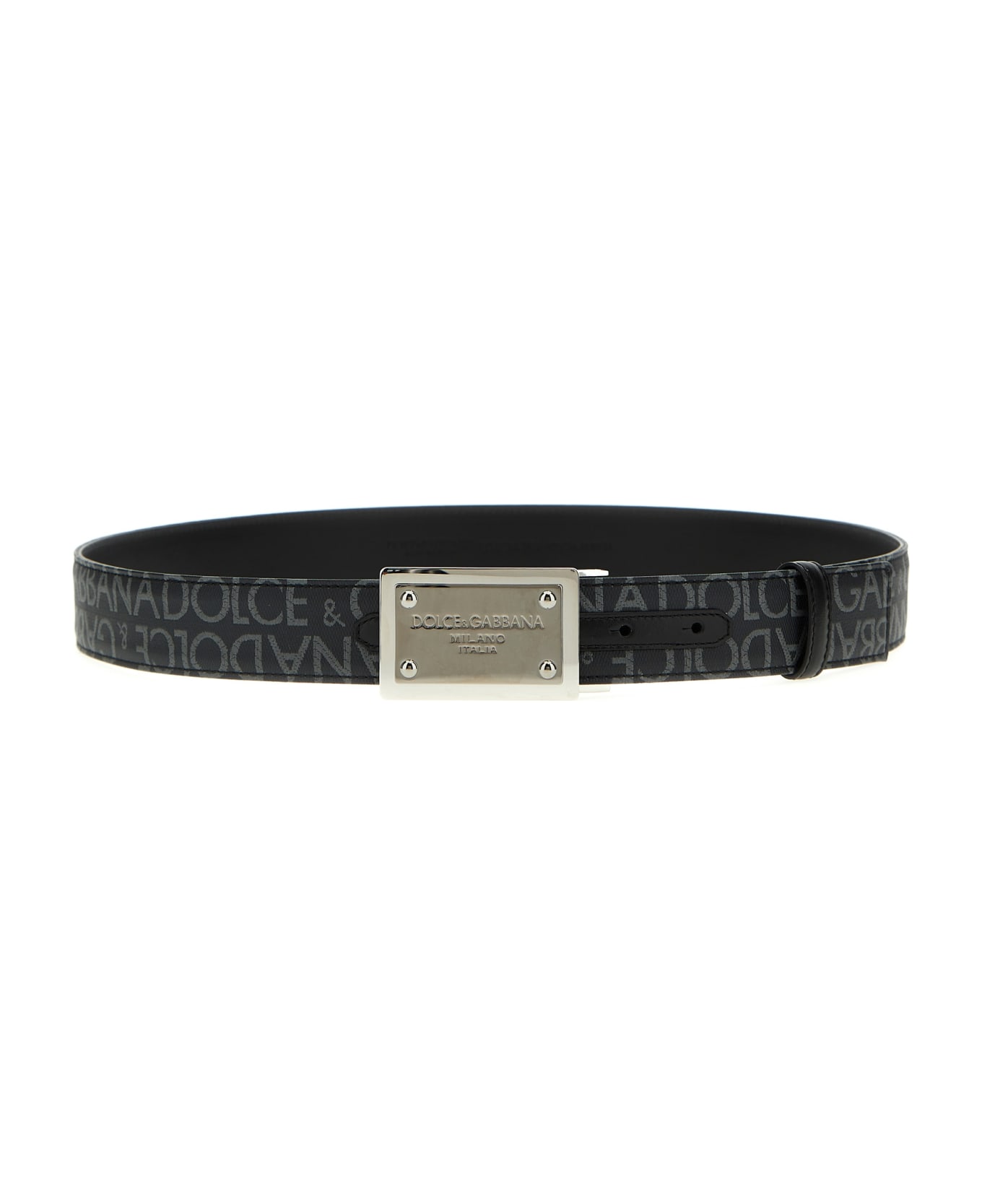 Dolce & Gabbana Reversible Logo Belt - Black / Black ベルト