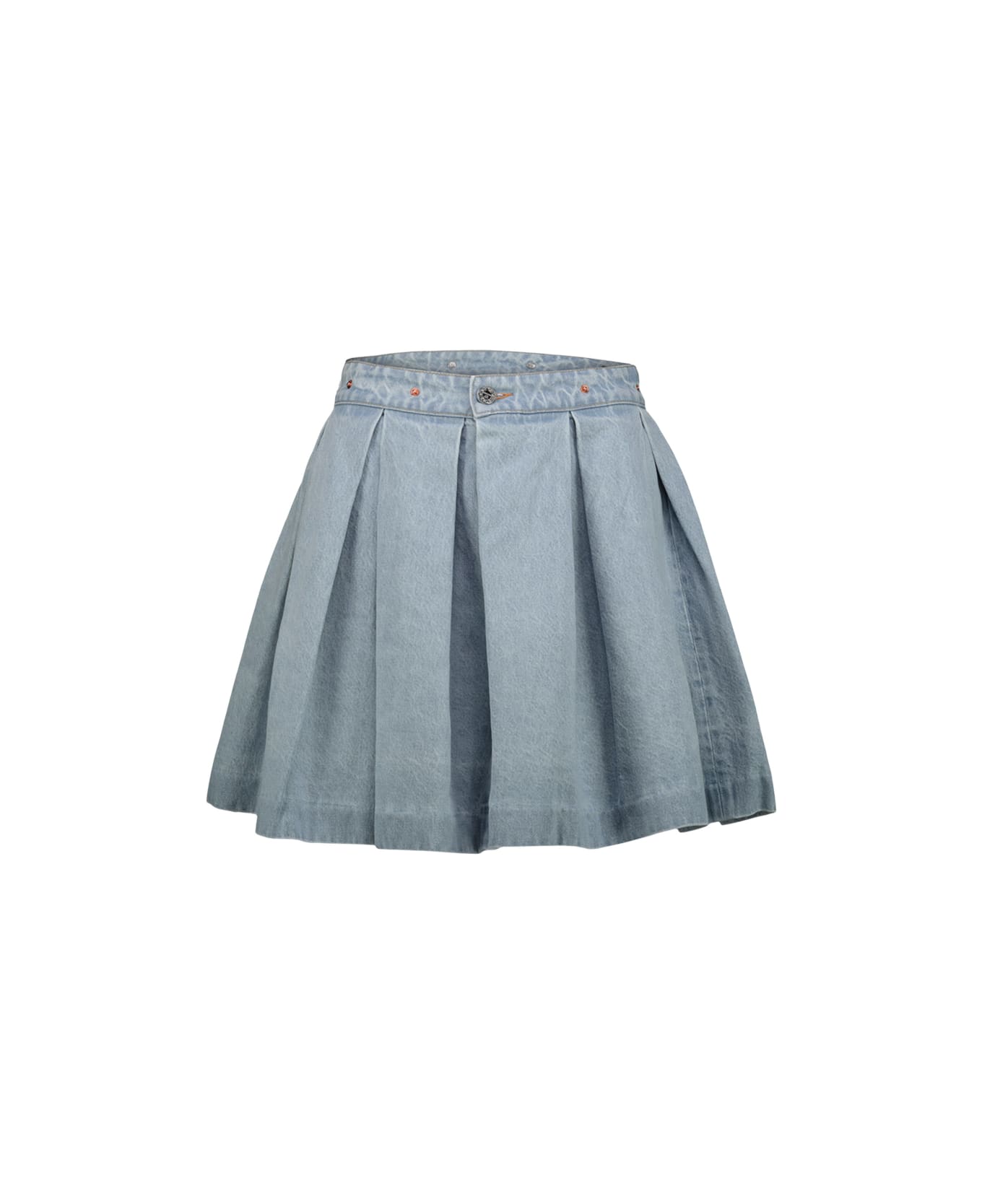 VETEMENTS Denim School Girl Skirt - Blue