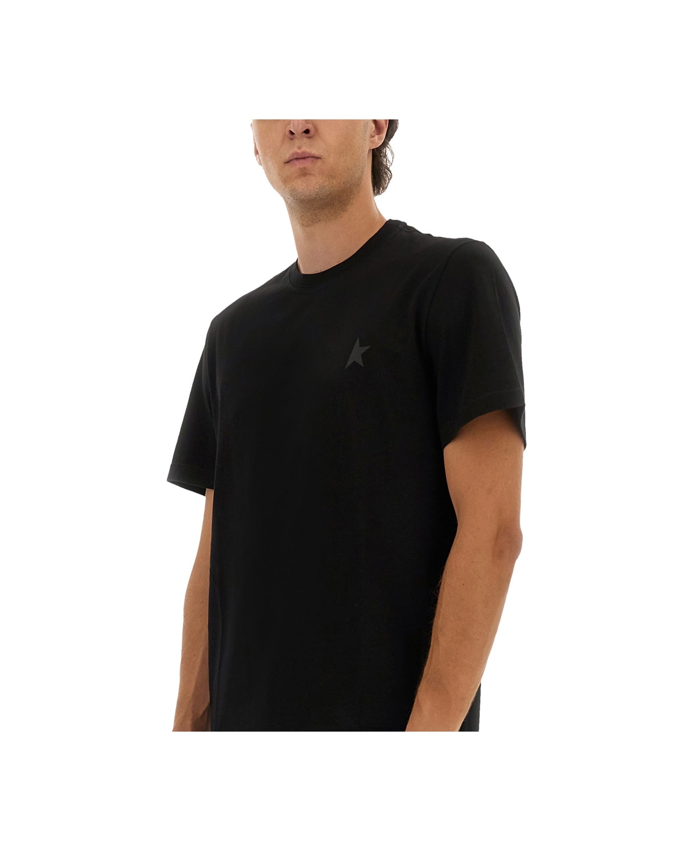Golden Goose Cotton T-shirt - BLACK