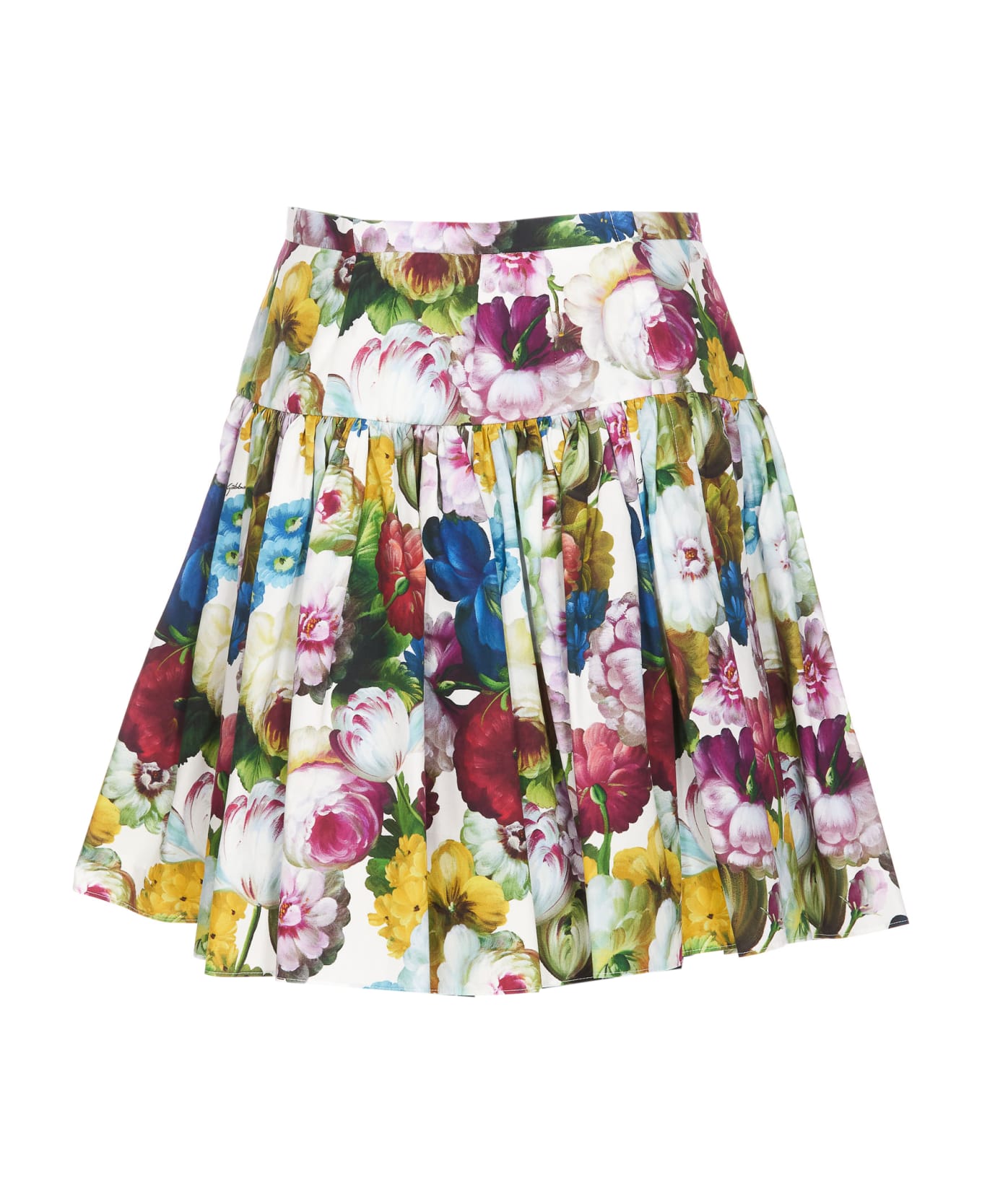 Dolce & Gabbana Fiore Notturno Mini Skirt - FIORE NOTTURNO スカート