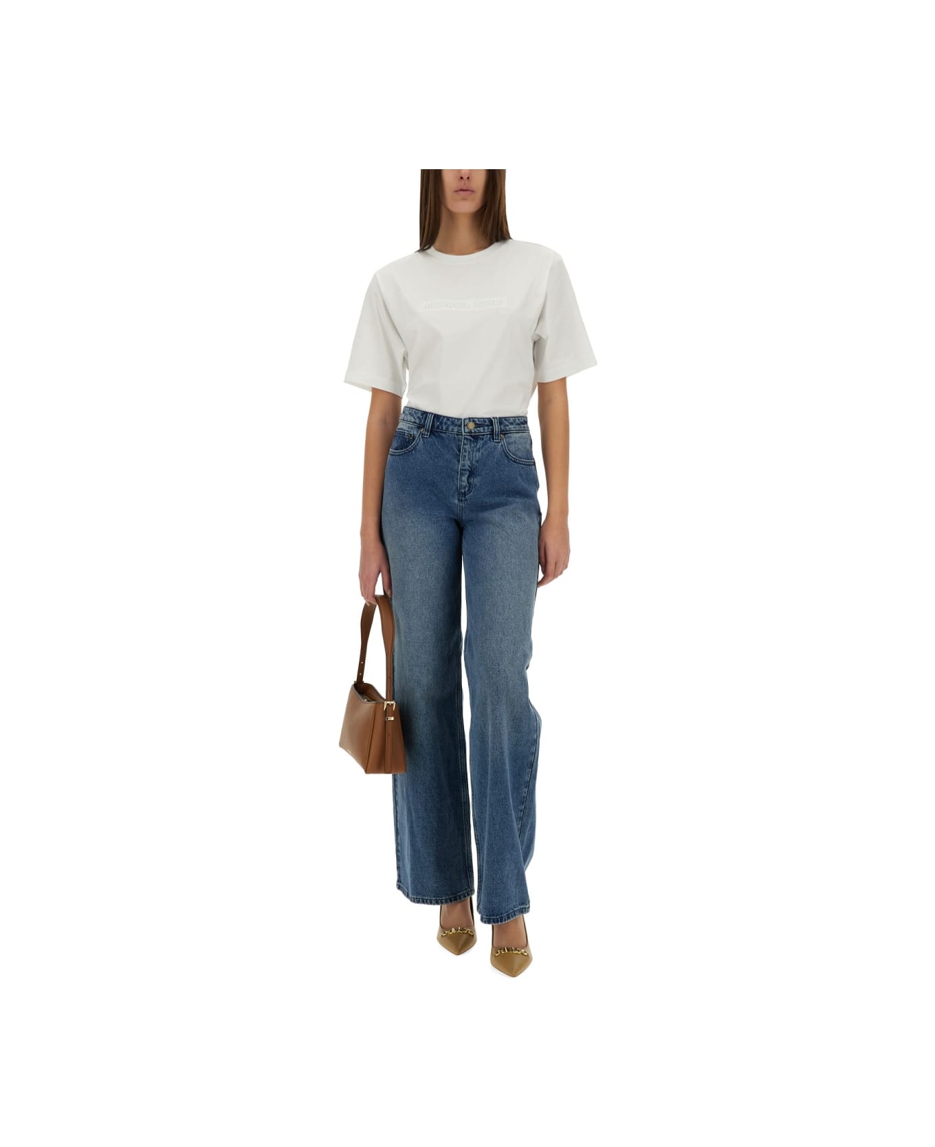 Michael Kors Collection Straight Leg Jeans - Union Wash