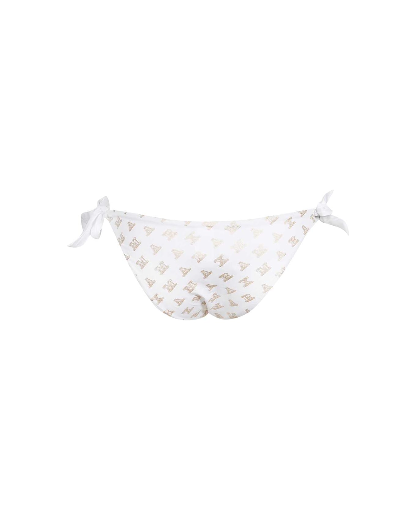 Max Mara Tie Side Bikini Hipster - White
