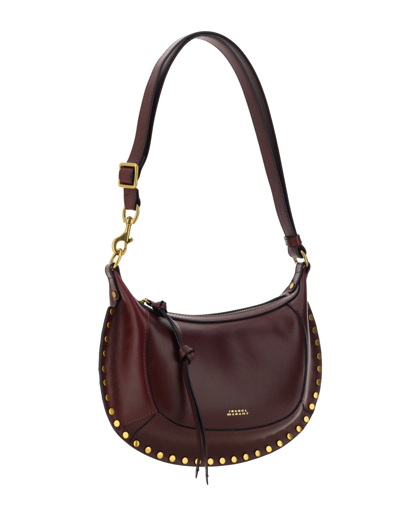 Isabel Marant Oskan Moon Shoulder Bag - Burgundy