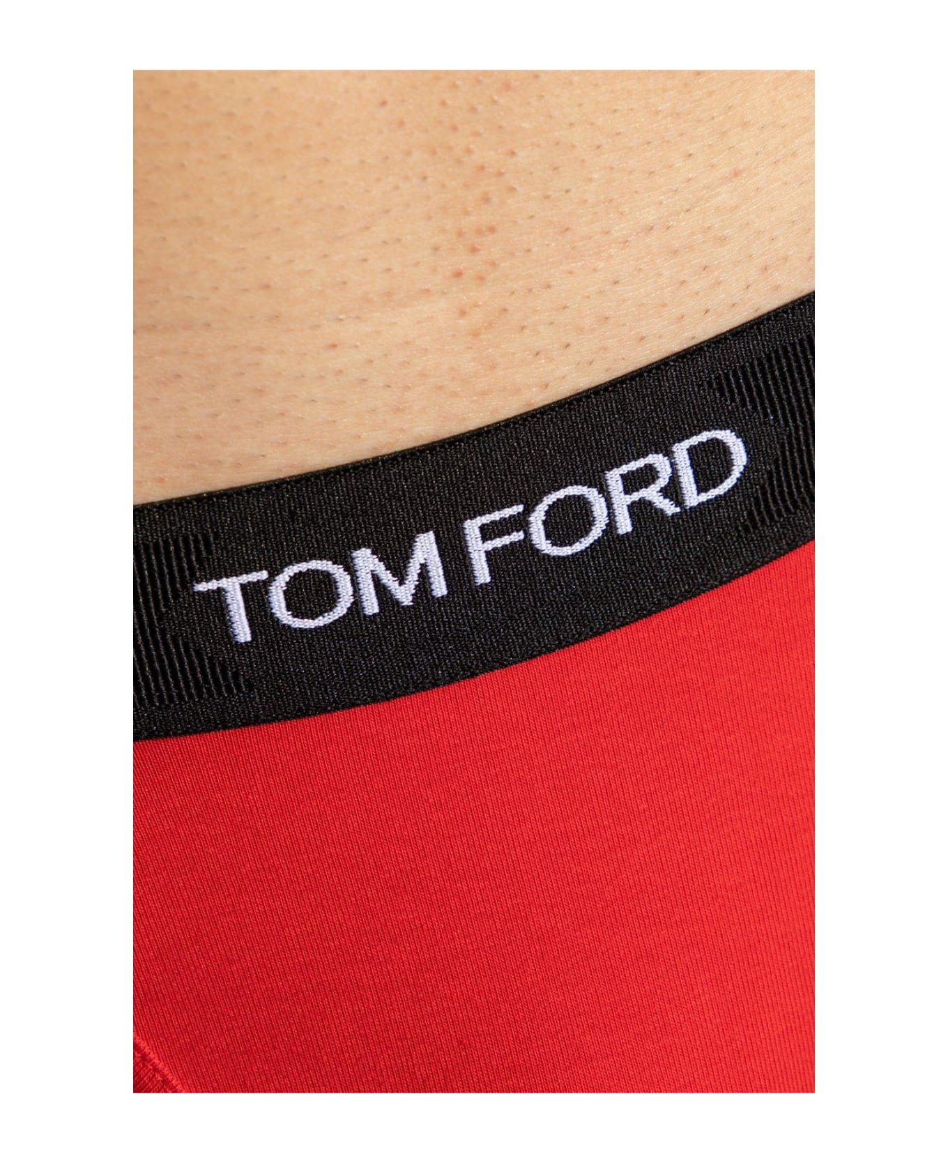 Tom Ford Logo Waistband Boxers - RED