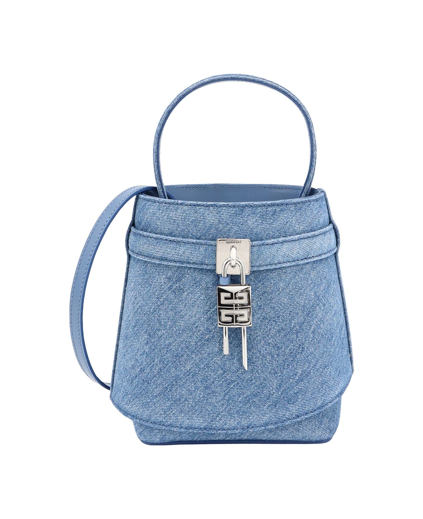 Givenchy 4g Shark Lock Bucket Bag - Blue