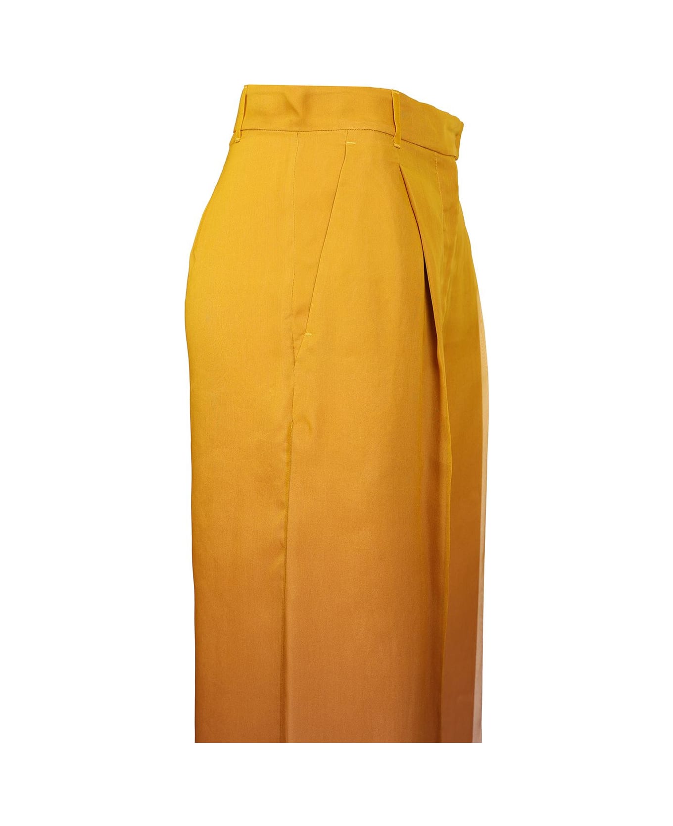 Baffo Wide Leg Pant Degrade' Silk Organza - Thumbnail 1