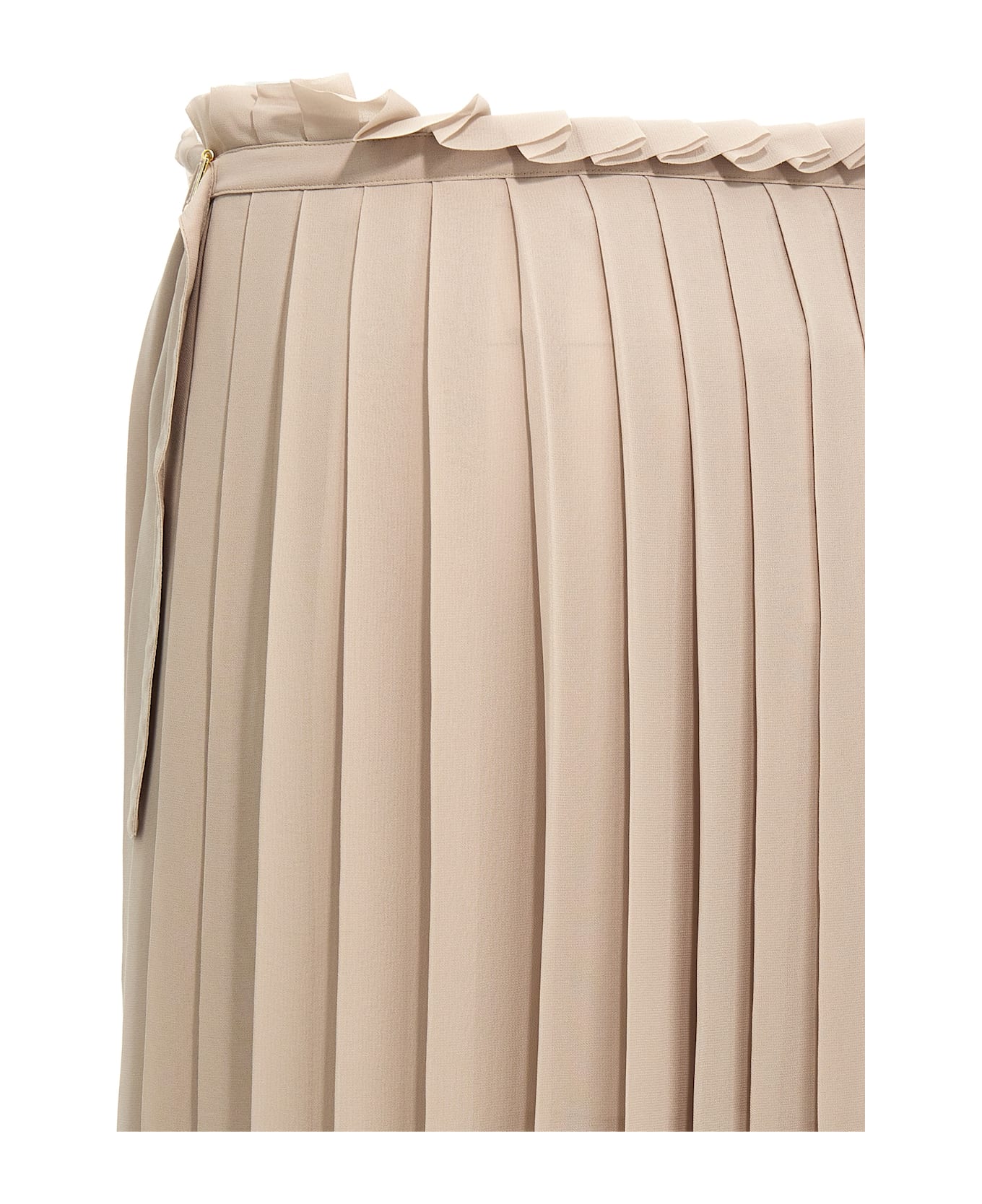 Ami Alexandre Mattiussi 'pleated' Skirt - BEIGE