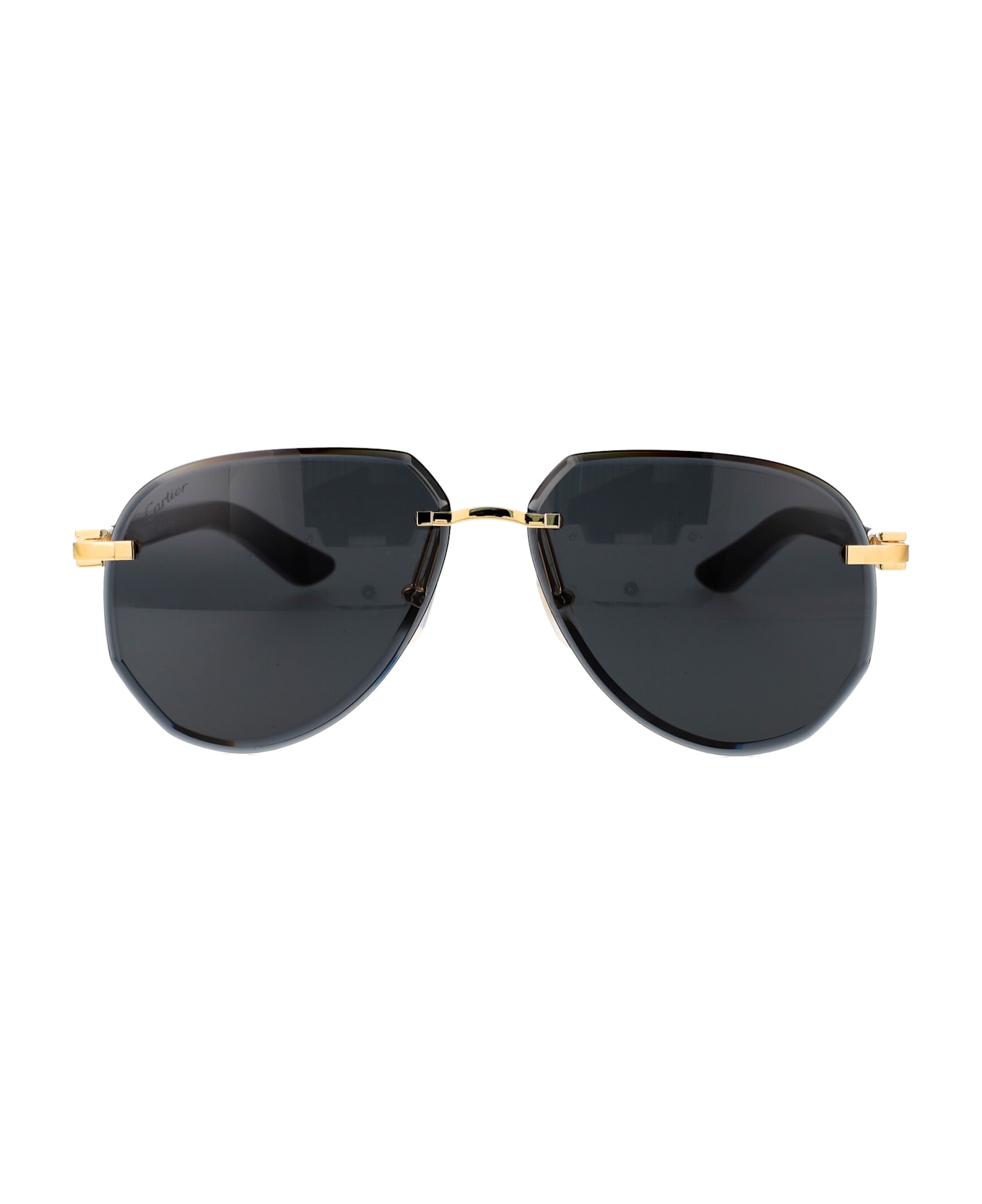 Cartier Eyewear Ct0440s Sunglasses - 002 GOLD WHITE GREY