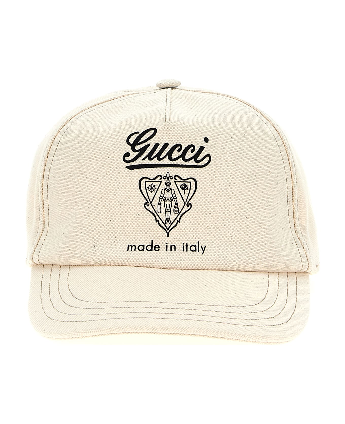 Gucci Coat Of Arms Cap - White