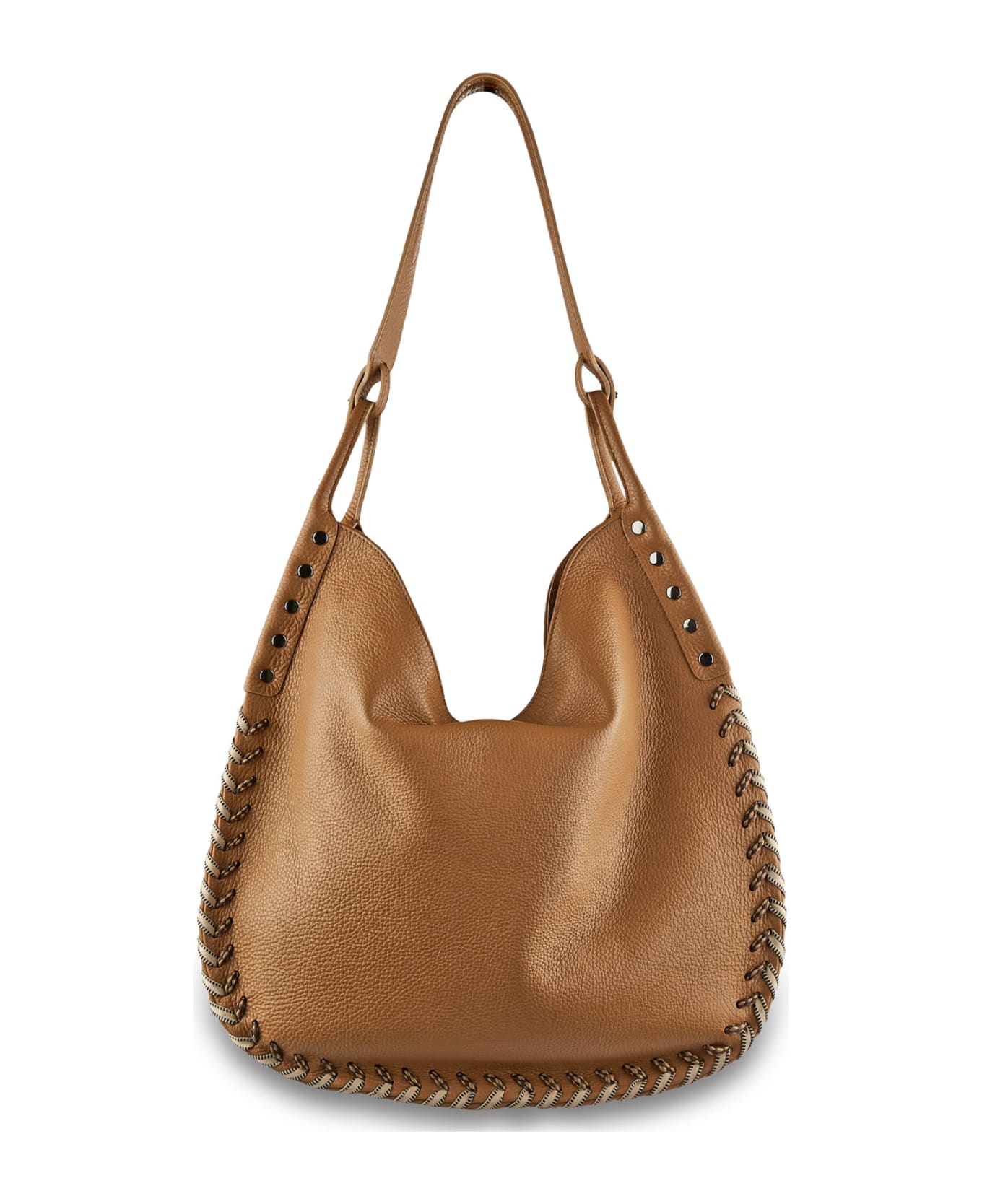 Zanellato Ima Bag In Leather - CAPPUCCINO