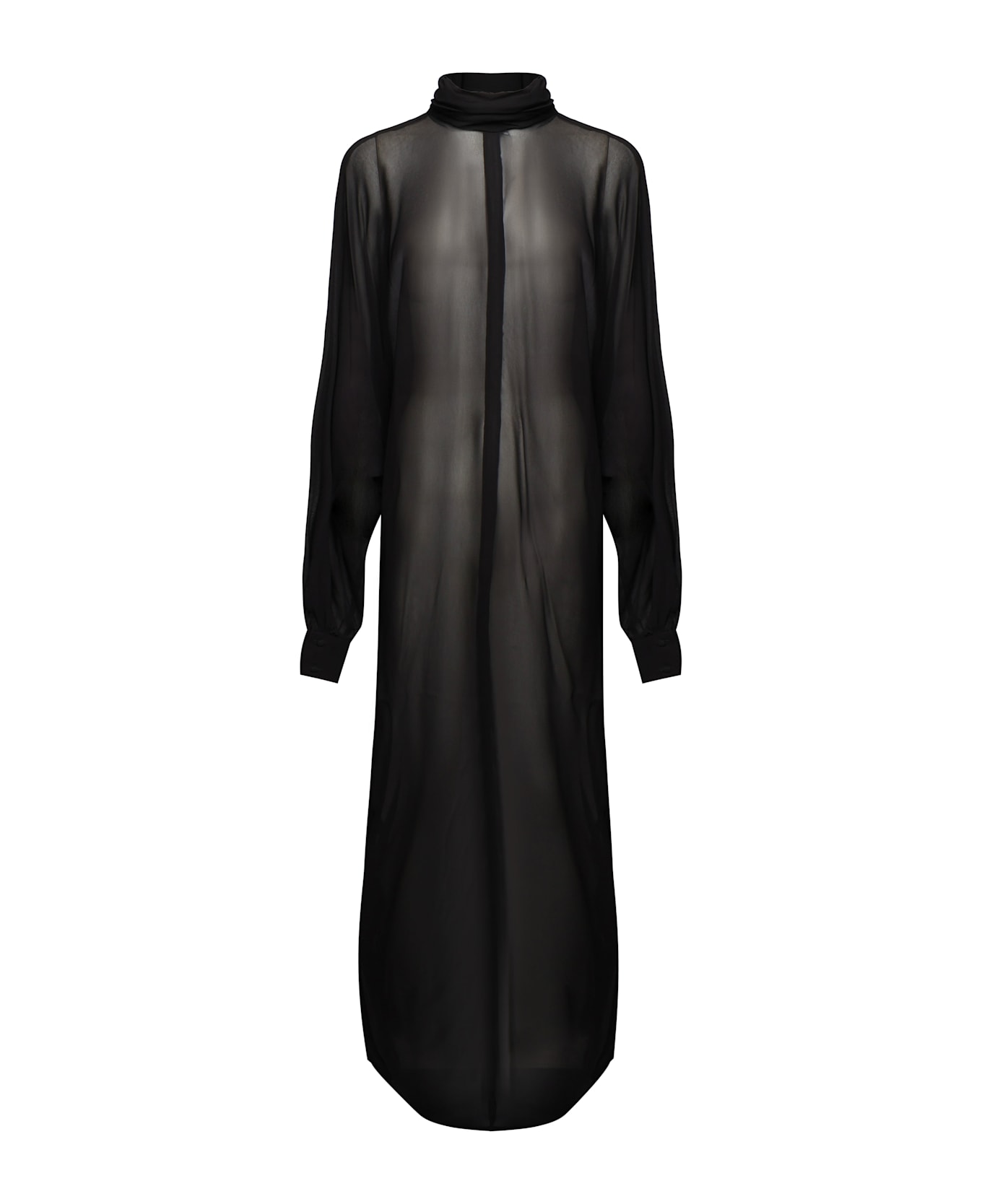Nineminutes Kim Georgette Longdress - Black