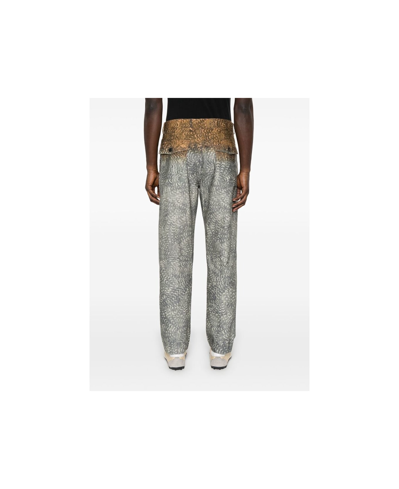 Dries Van Noten Pant - GREY/BROWN