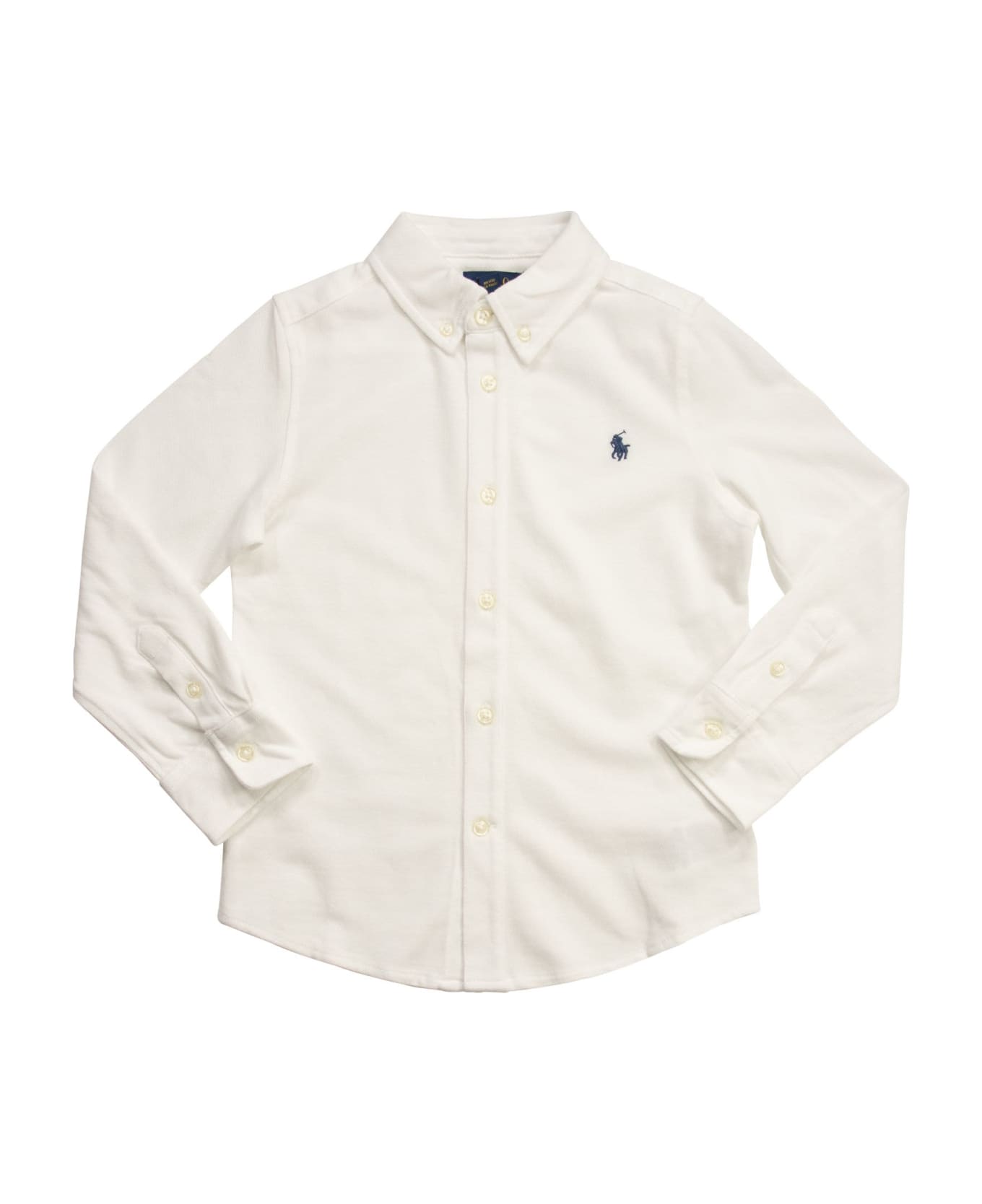 Polo Ralph Lauren Ultralight Cotton Pique Shirt - White